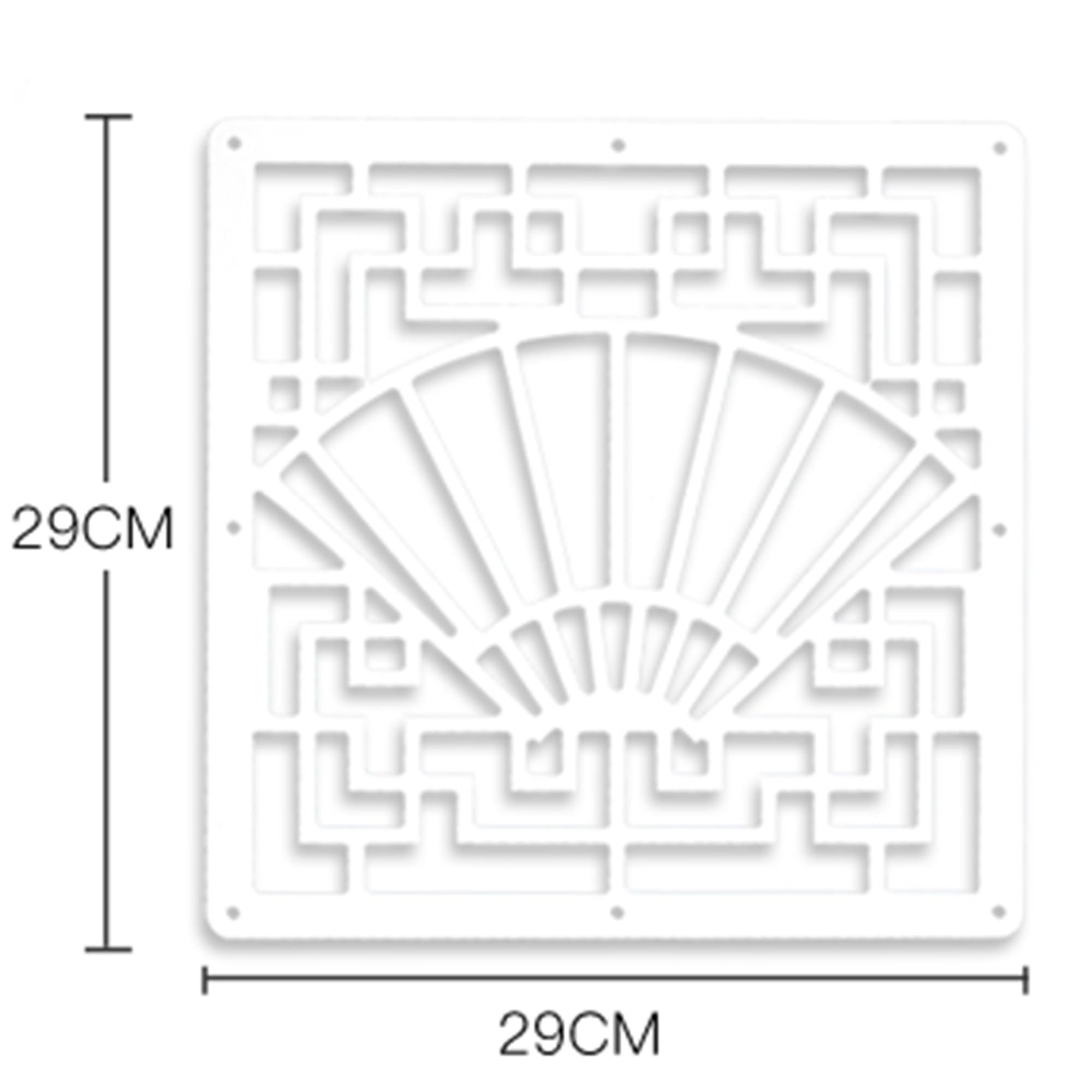 11.4in Wooden-Plastic Hollow Out Screen Panel - Hanging Room Divider for Home, Living Room, Kitchen, Bedroom & Office - DIY Partition Decor (15PCS) - Perfect for Creating Privacy Spaces & Stylish Room Separations