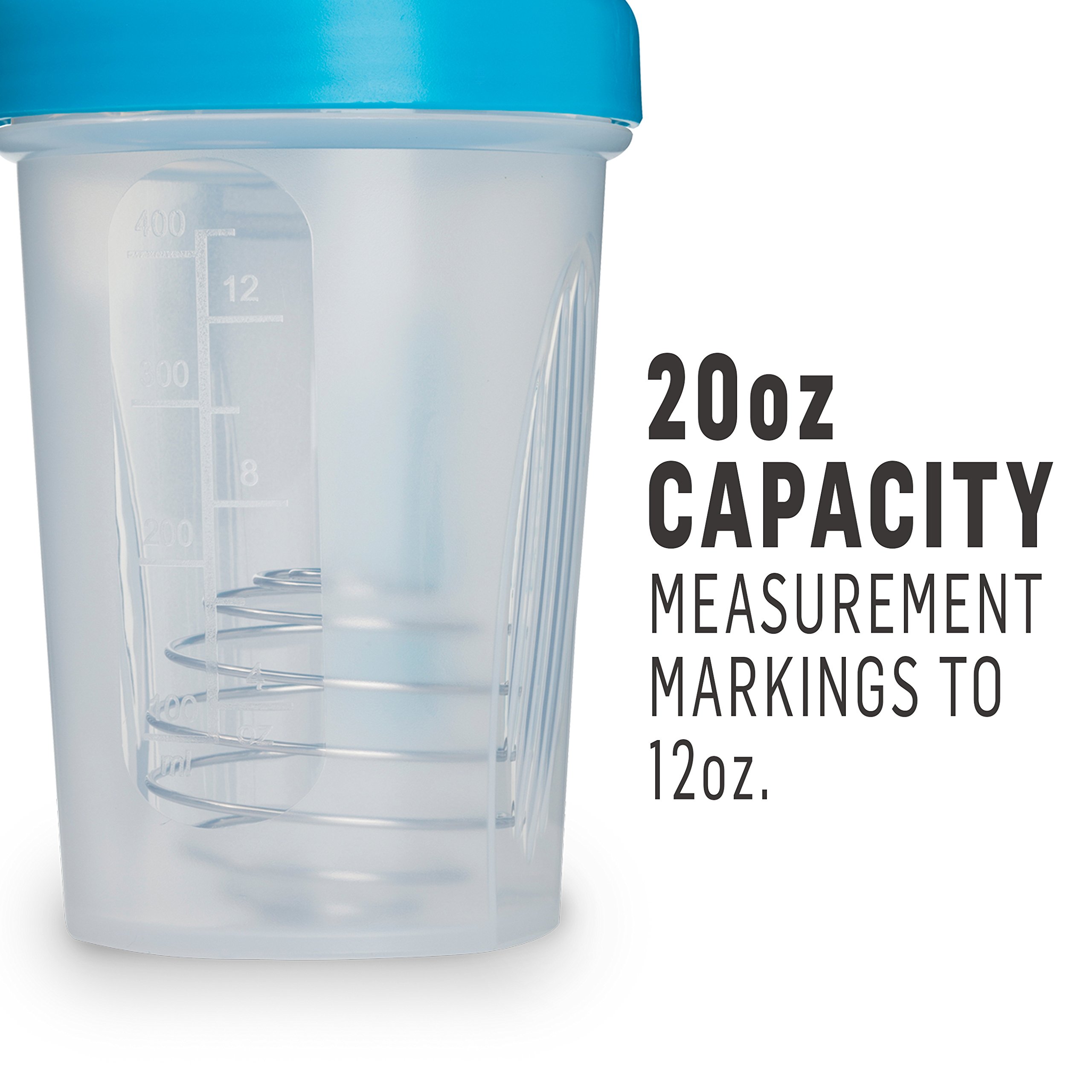 Premium Blender Bottle Classic Shaker Bottle for Protein Shakes, Pre-Workout & Post-Workout Drinks - Leakproof & BPA-Free - Perfect for Gym, Fitness & Bodybuilding - Black