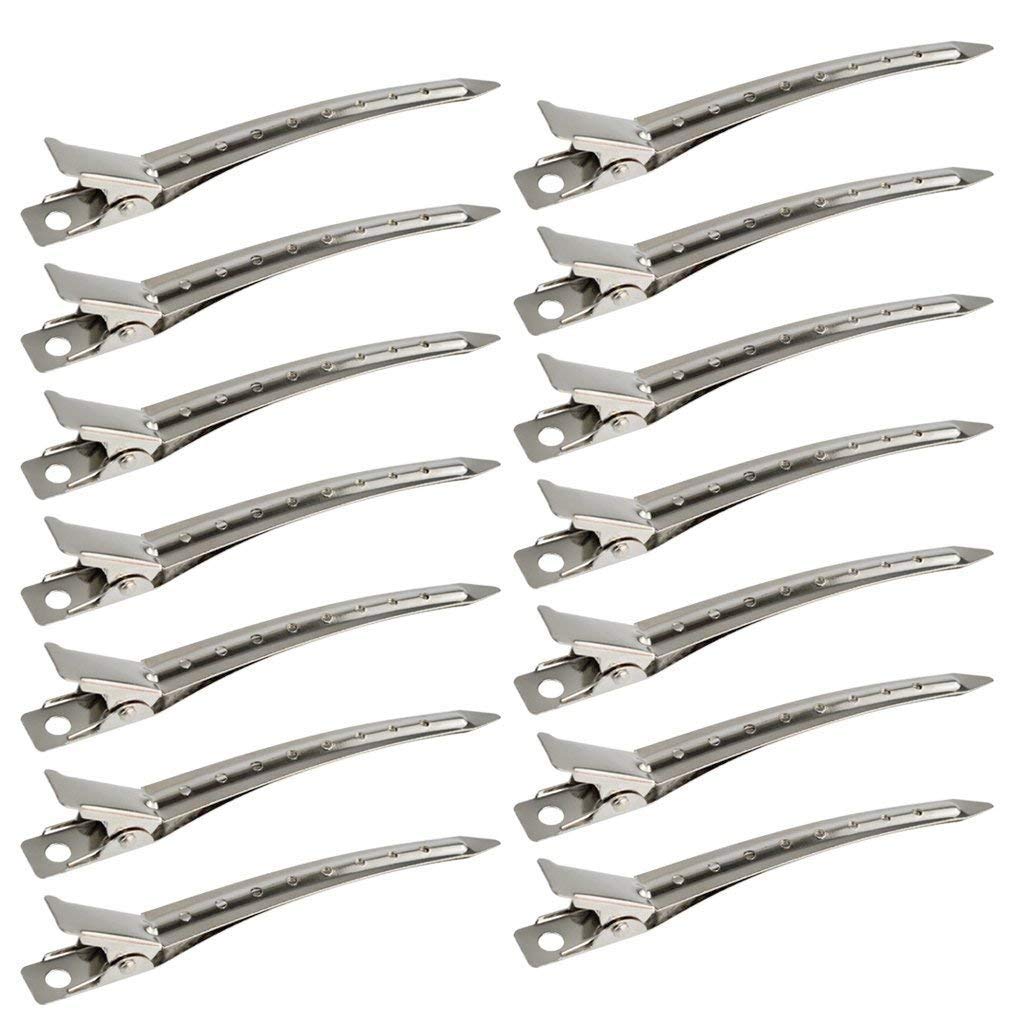 Professional Plastic Hair Clips for Styling - Non-Slip Duckbill Sectioning Clips for Thick Hair (Pack of 24) - Perfect for Salon, Home Haircuts & DIY Styling