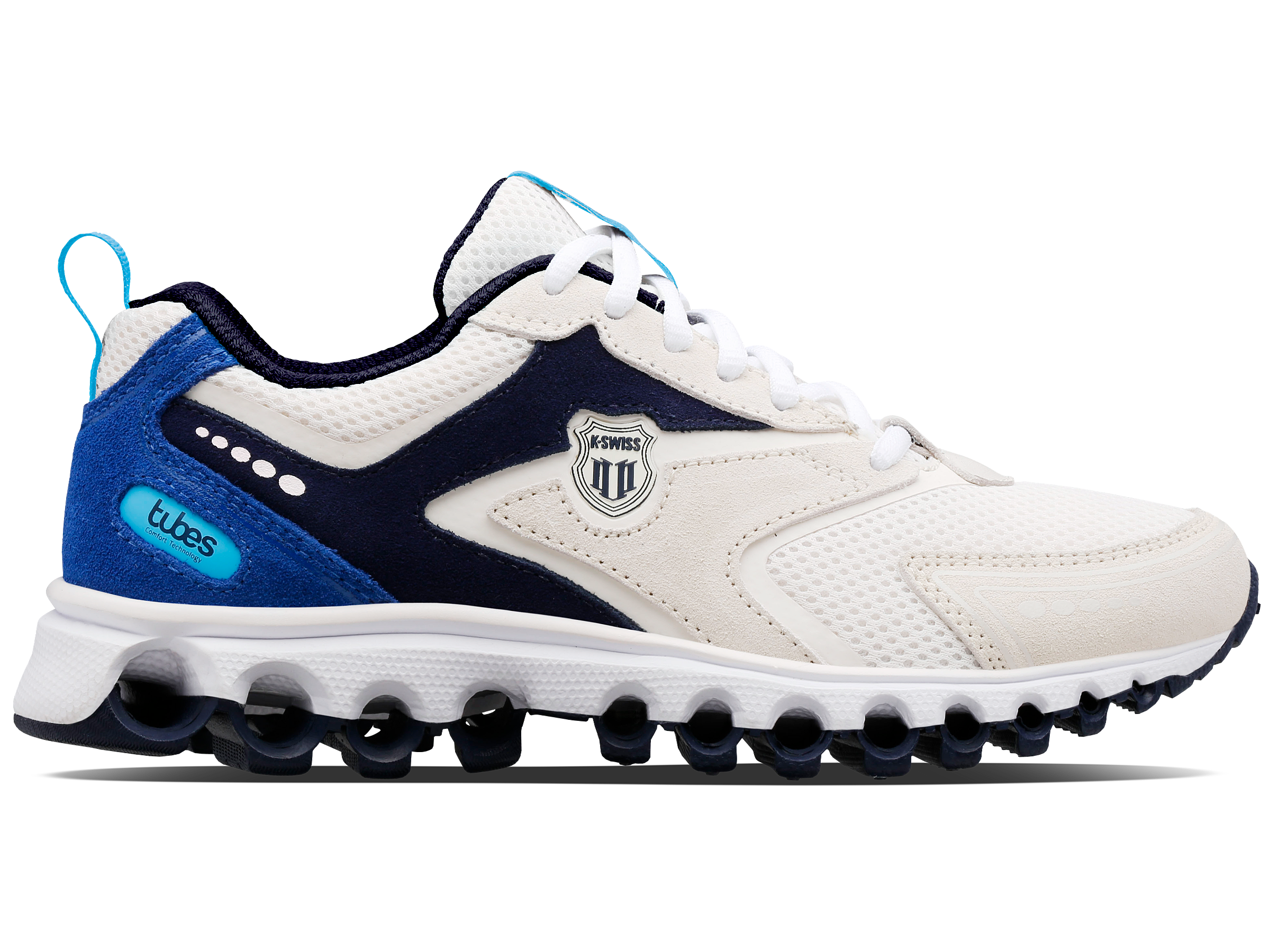 Venus Williams Signature 97447 248 M Tubes Comfort 300 Tennis Socks - Gardenia/Peacoat/Lapis - Perfect for Tennis, Running & Everyday Wear