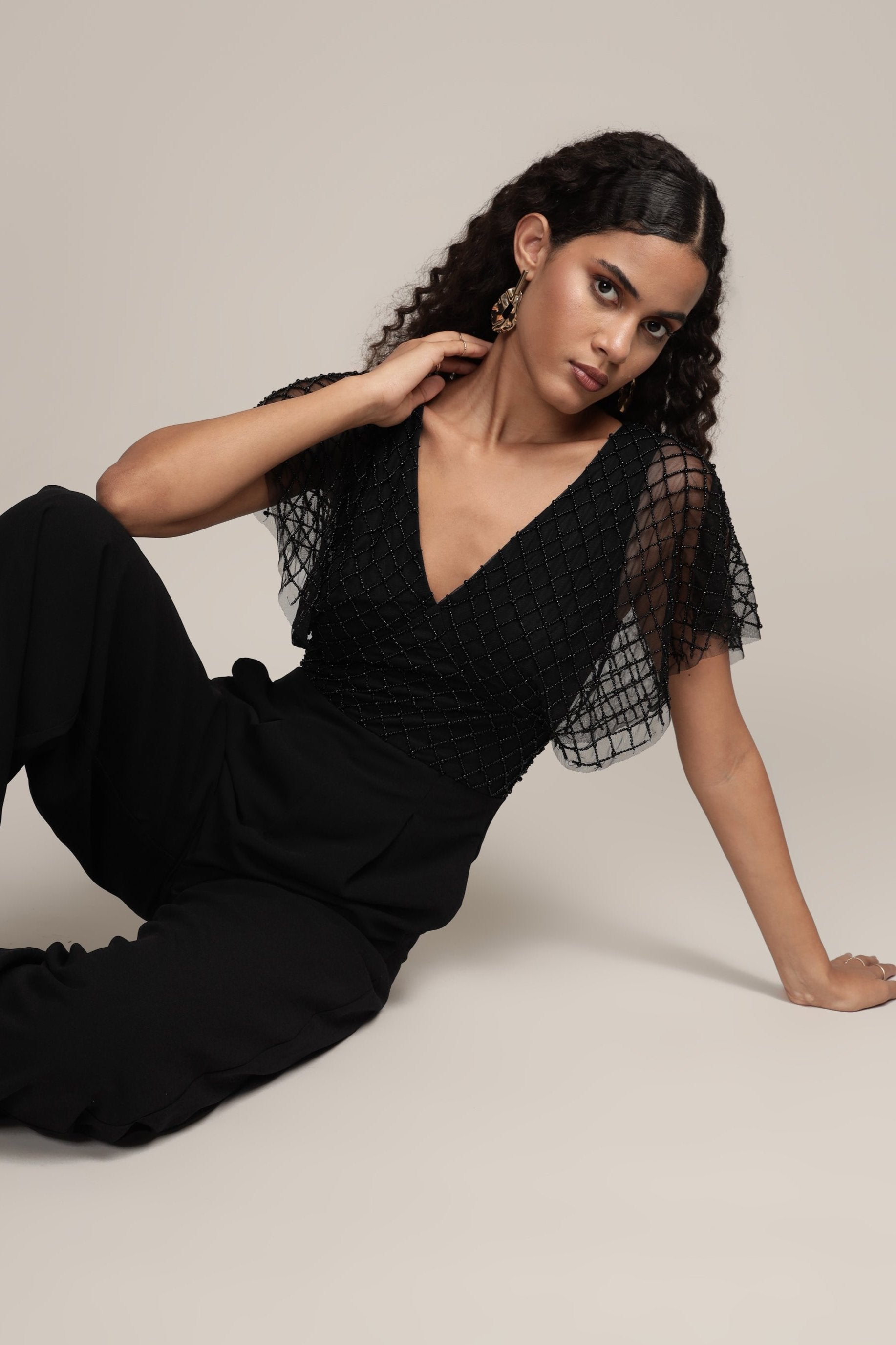 Laura Black Jumpsuit for Women - Stylish and Comfortable One-Piece Outfit for Casual Wear, Office, and Evening Events