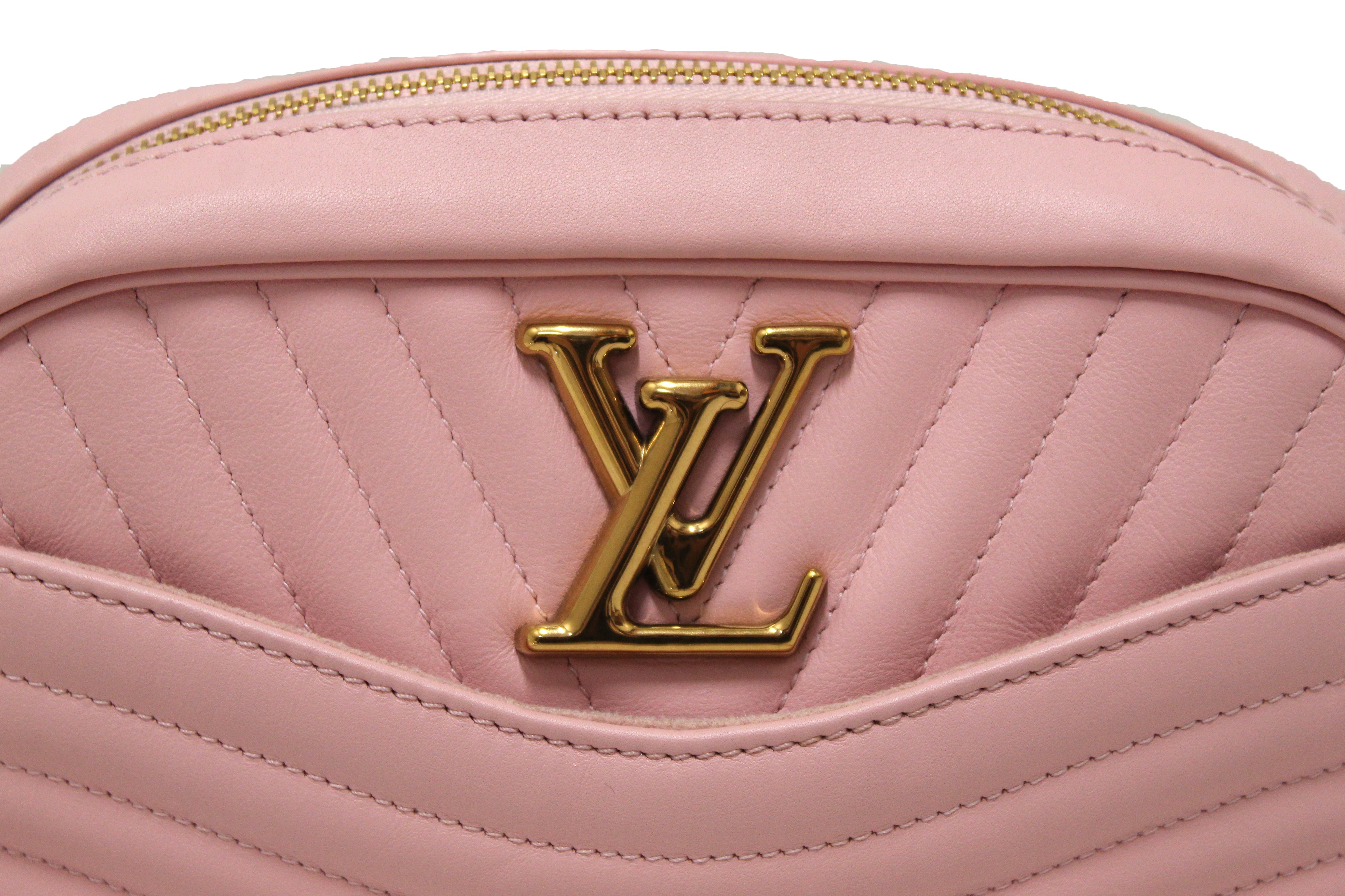 Authentic Louis Vuitton Pink Calfskin New Wave Camera Bag Crossbody Purse - Luxury Designer Handbag for Women, Perfect for Travel, Date Night & Everyday Use