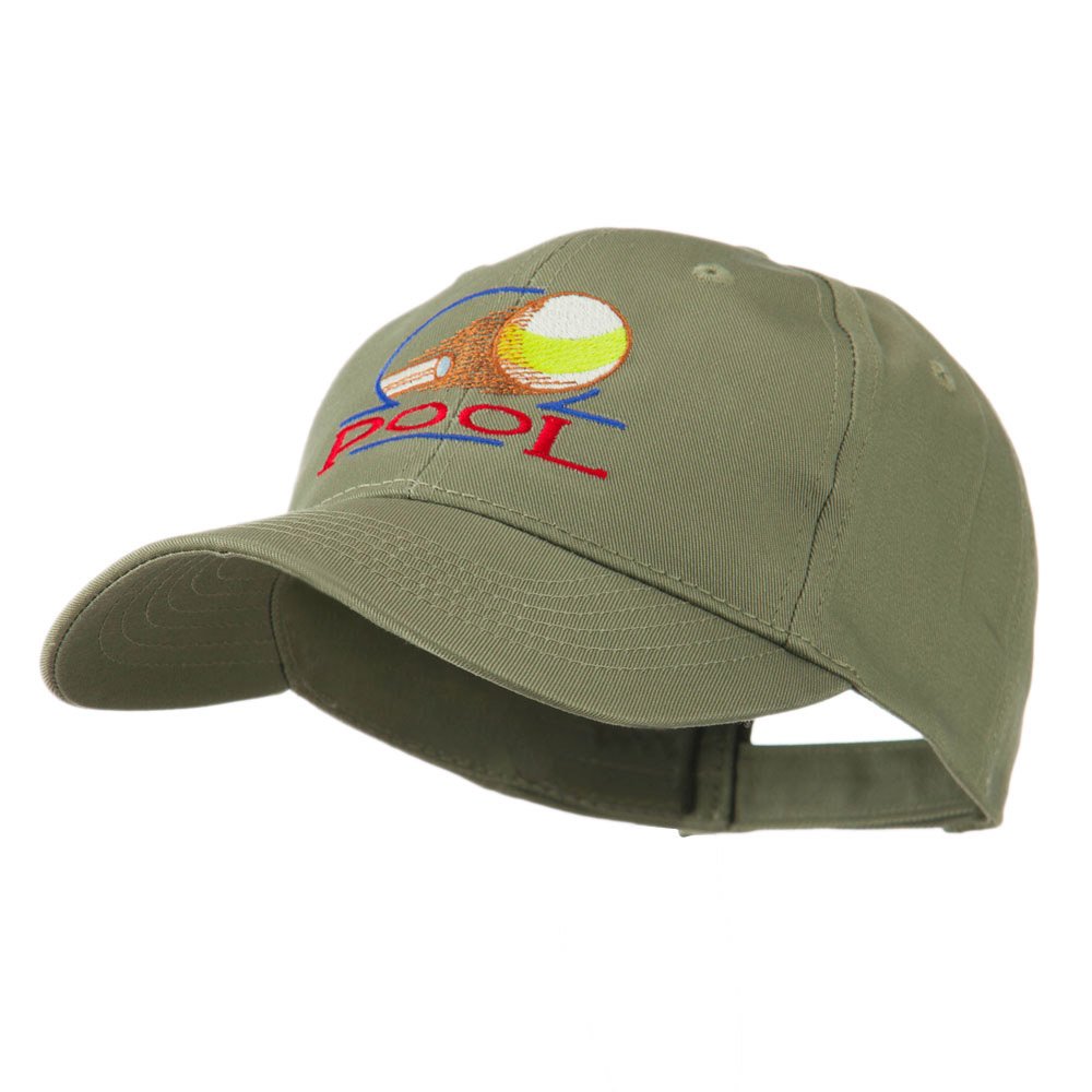 E4Hats.com Premium Billiard Pool Logo Embroidered Baseball Cap - Stylish Snooker & Pool Accessory for Players and Fans