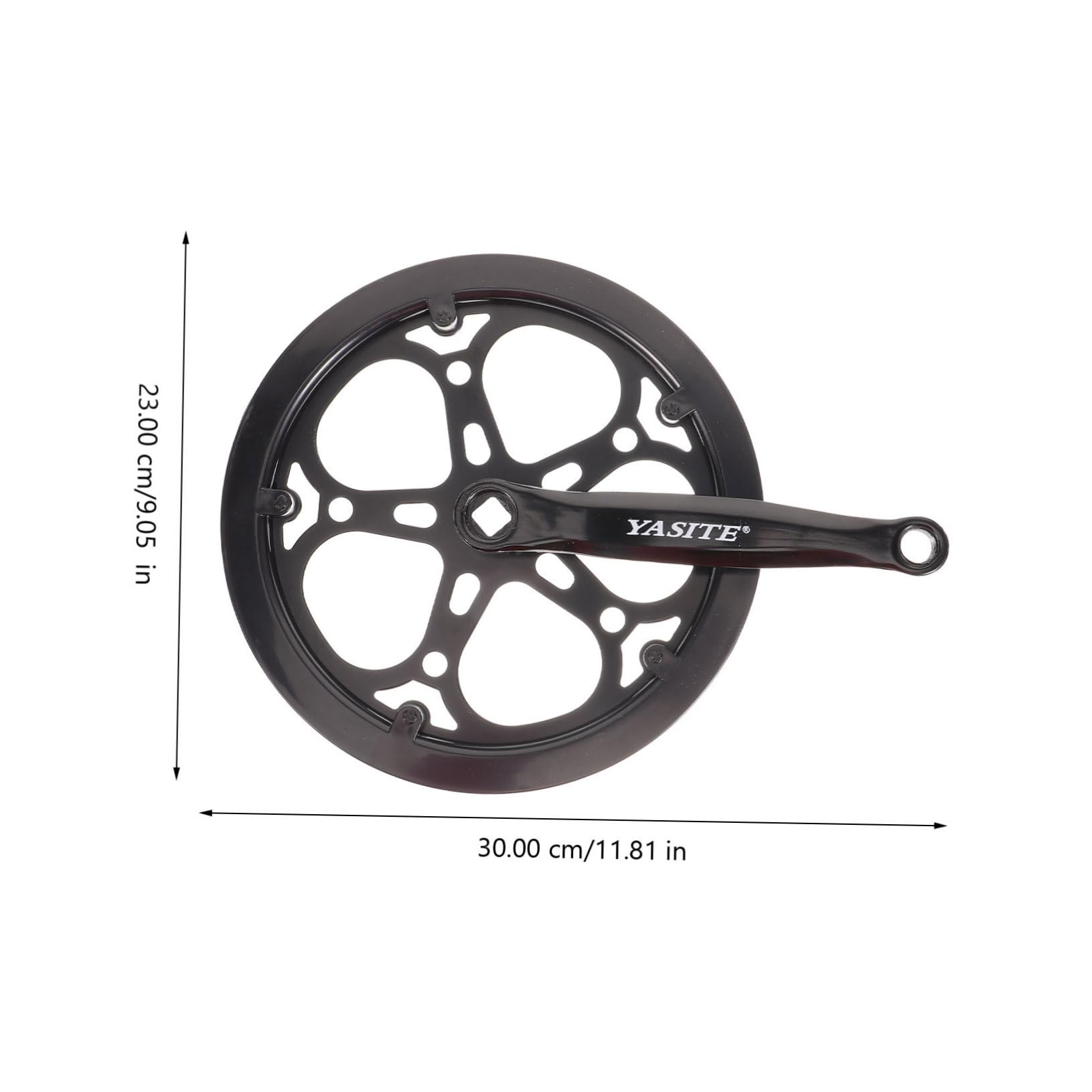 BESPORTBLE 170mm Aluminum Alloy Mountain Bike Crankset - Single Speed Bicycle Crank Arm Set for Road & MTB - Perfect for Cycling, Commuting & Trail Riding