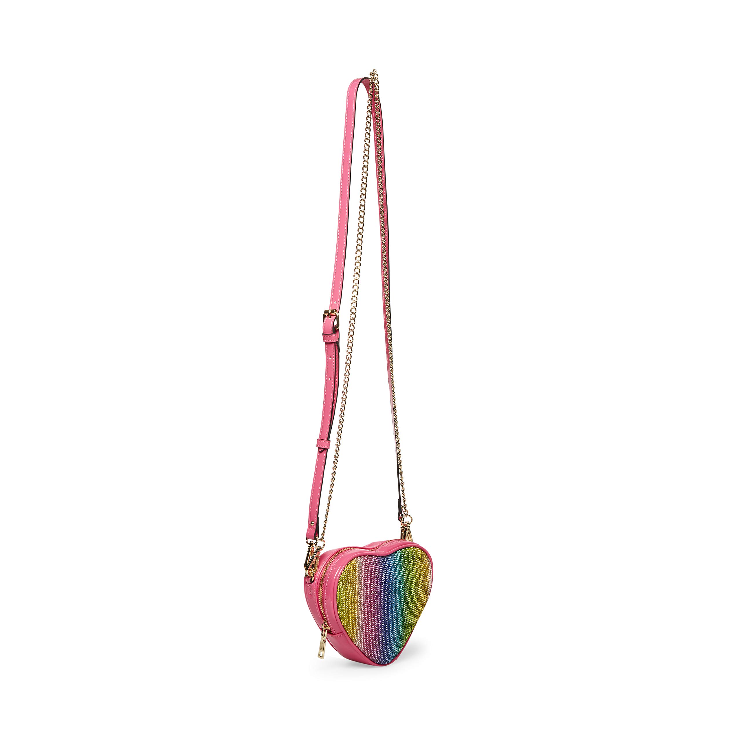 Betsey Johnson Rhinestone Heart Crossbody Bag for Women | Elegant Evening Purse for Parties, Dates & Special Occasions