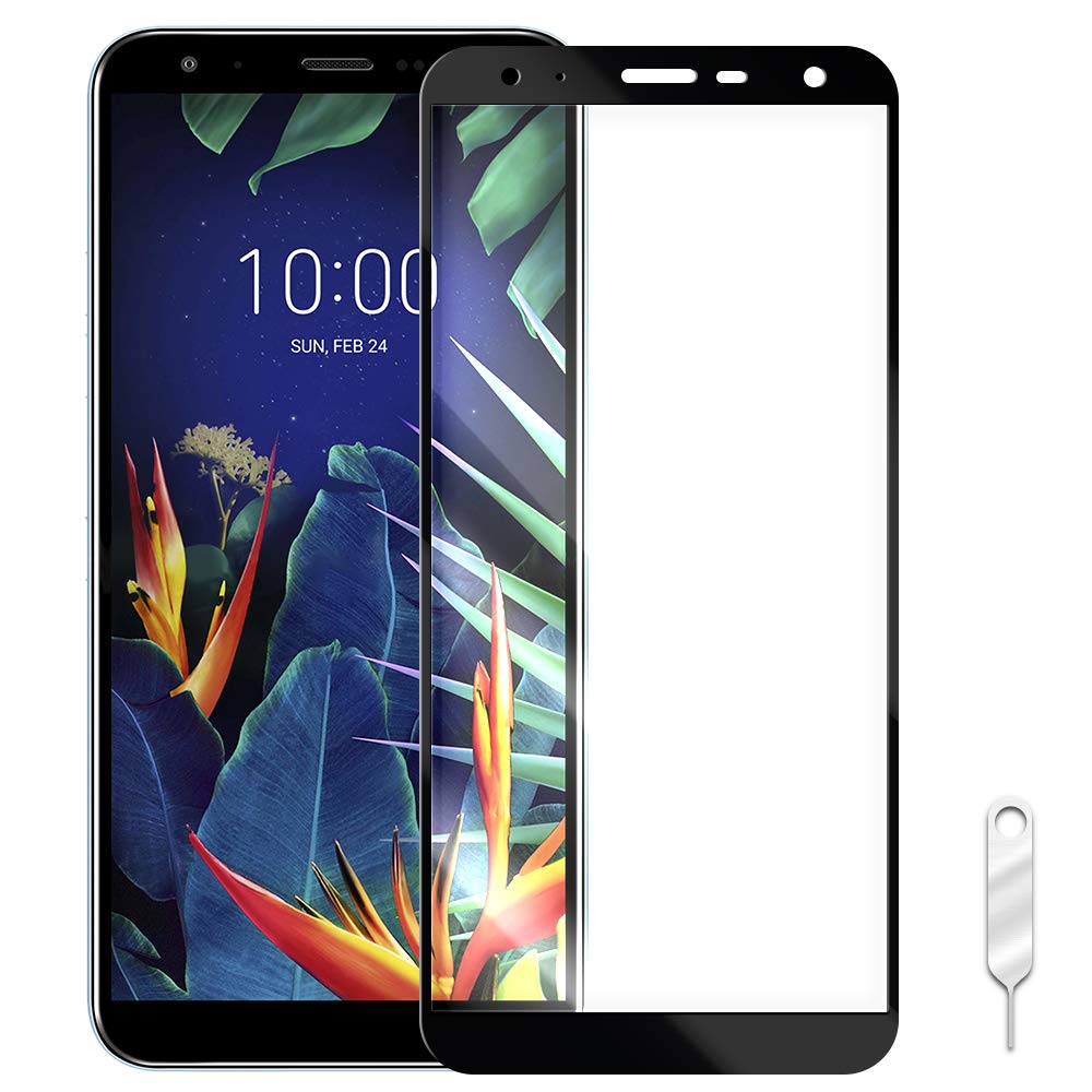 Premium No-Bubble Shatterproof Tempered Glass Screen Protector for TracFone LG Solo LTE L423DL - HD Clear, Anti-Scratch, Easy Installation - Perfect for Work, Travel & Everyday Protection (Black)