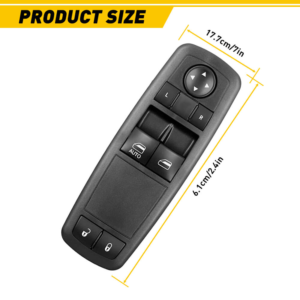2008-2011 Dodge Grand Caravan & Chrysler Town & Country Master Power Window Switch - 8+8 Pin Replacement Part for Smooth Window Operation - Perfect for DIY Auto Repairs and Vehicle Maintenance