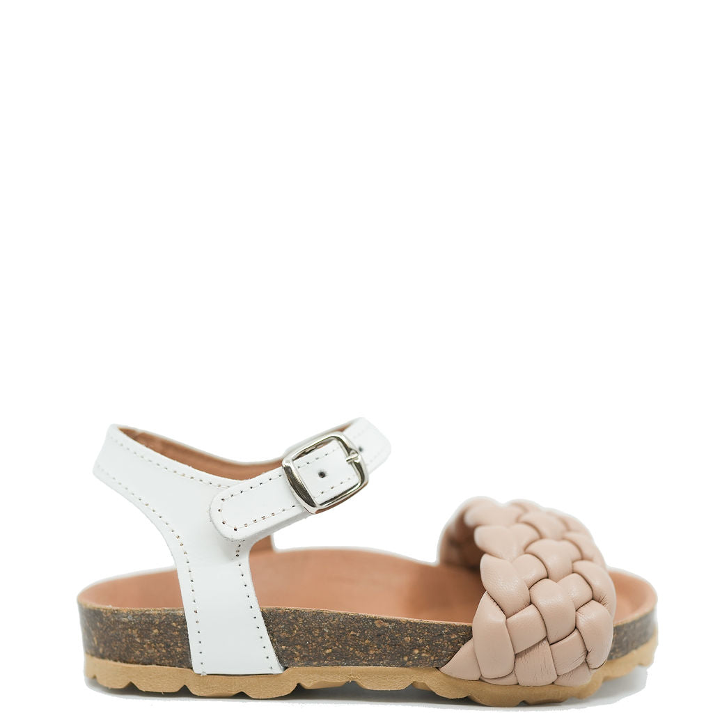 Papanatas Old Rose Braided Sandals for Women - Comfortable Summer Beach Wedges with Adjustable Straps | Perfect for Vacation, Wedding & Boho Outfits