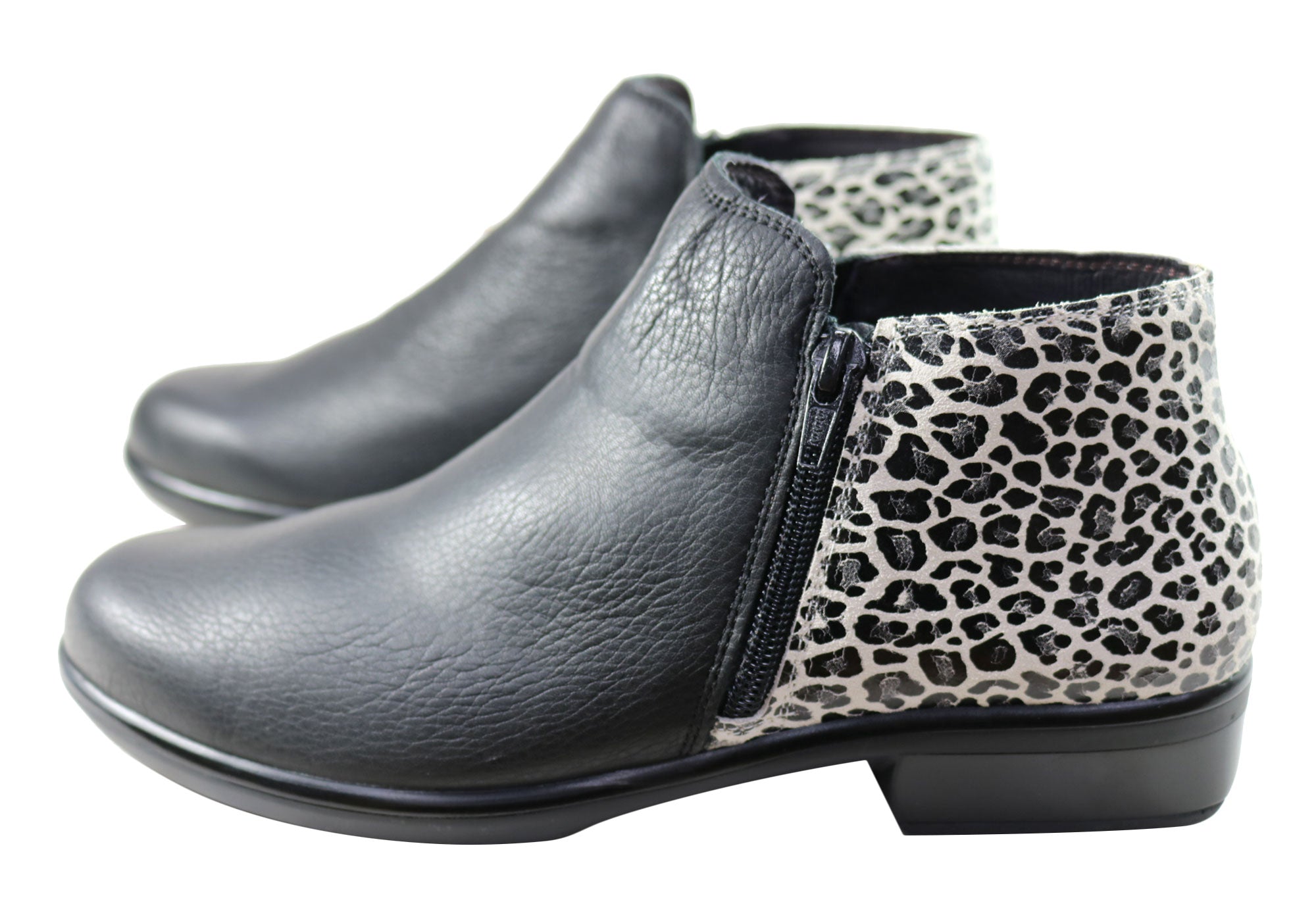 Naot Helm Women's Leather Ankle Boots - Comfortable, Cushioned & Supportive Footwear for Walking, Work & Casual Outfits