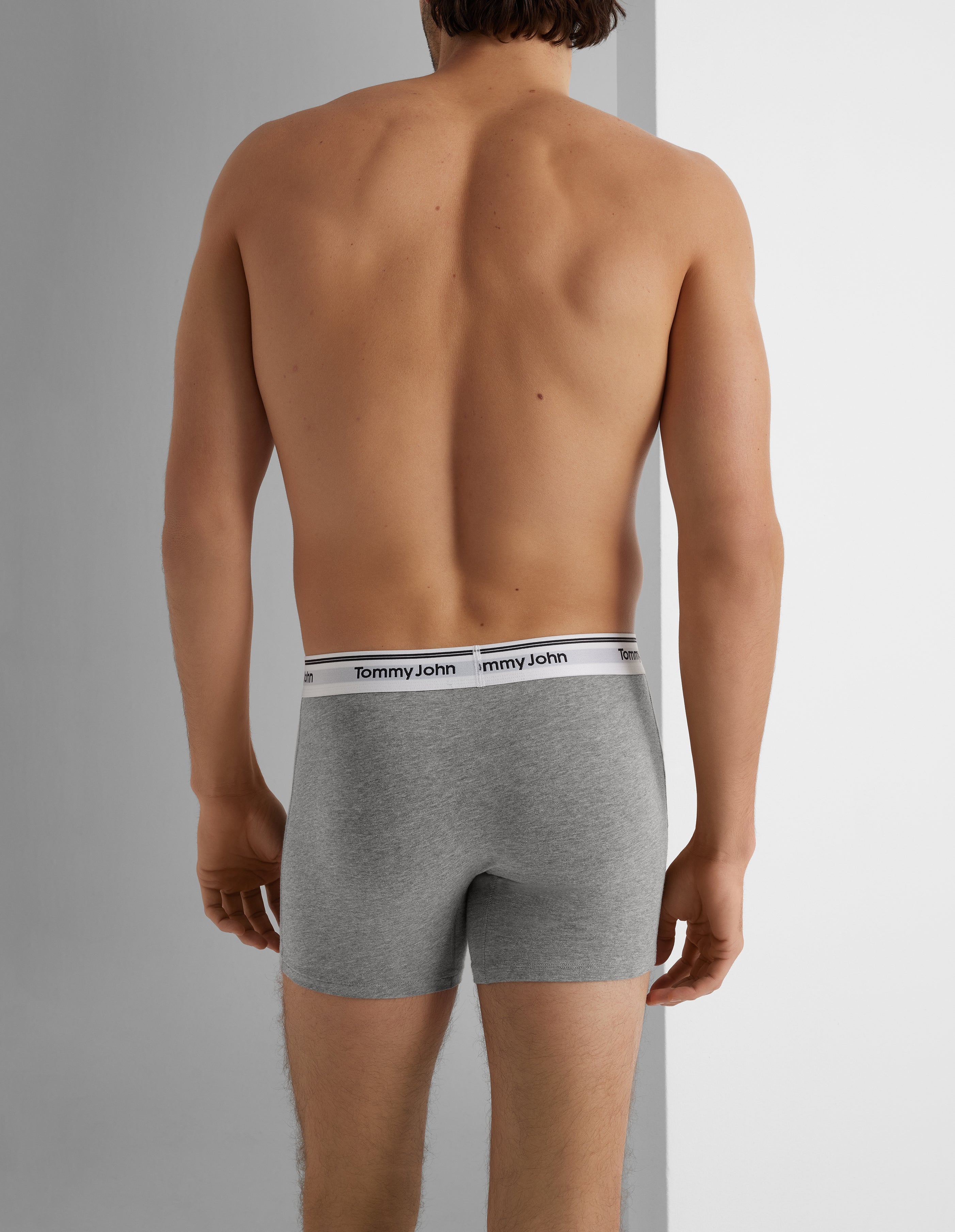 Premium Cotton Boxer Briefs for Men - 6 Pack Soft Breathable Underwear - Comfortable Everyday Wear for Work, Gym & Sleep