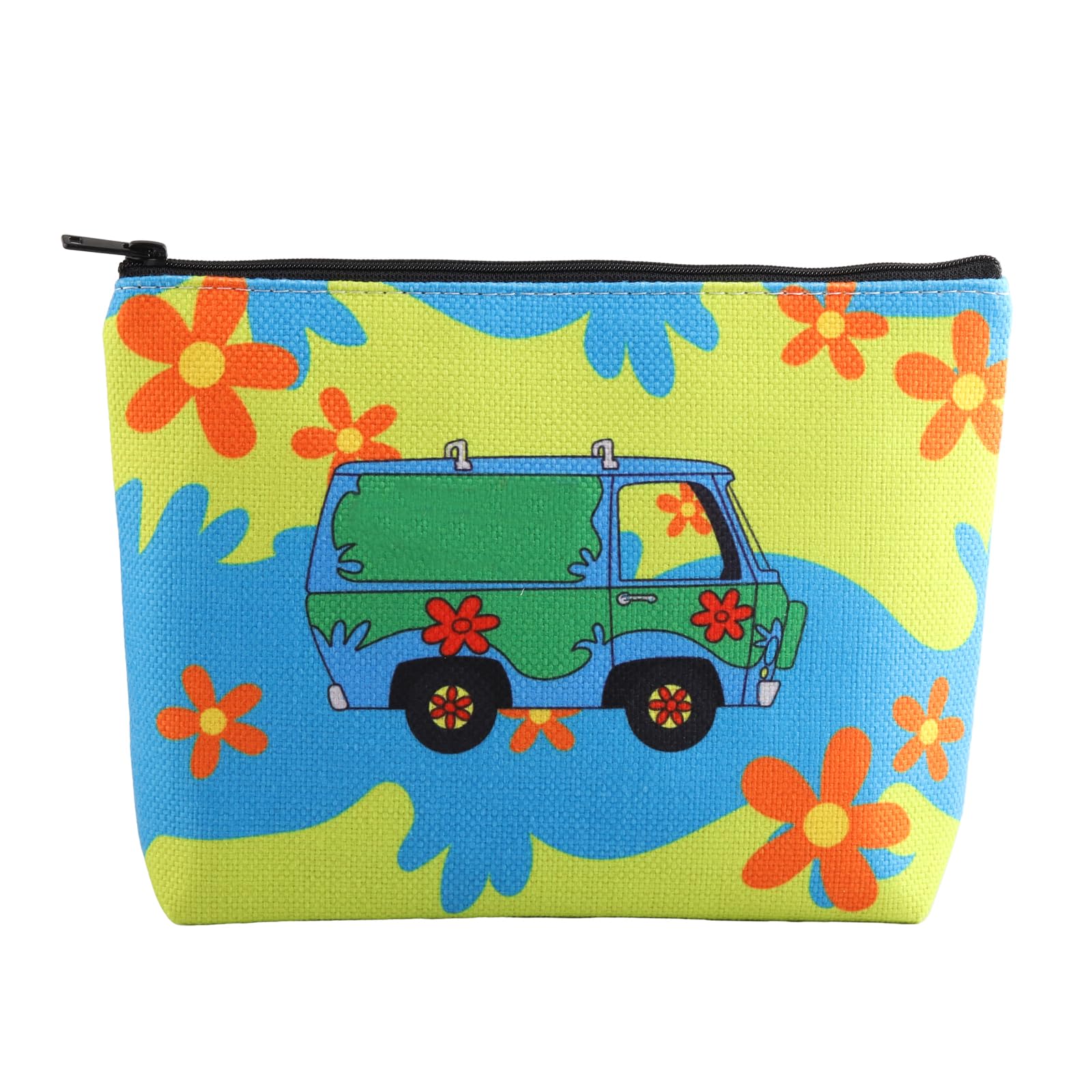 Cartoon Movie Themed Makeup Bag - Mystery Van Cosmetic Pouch for Best Friend Gifts & Travel Essentials | Perfect for Cosplay, Birthday Presents & Daily Beauty Storage