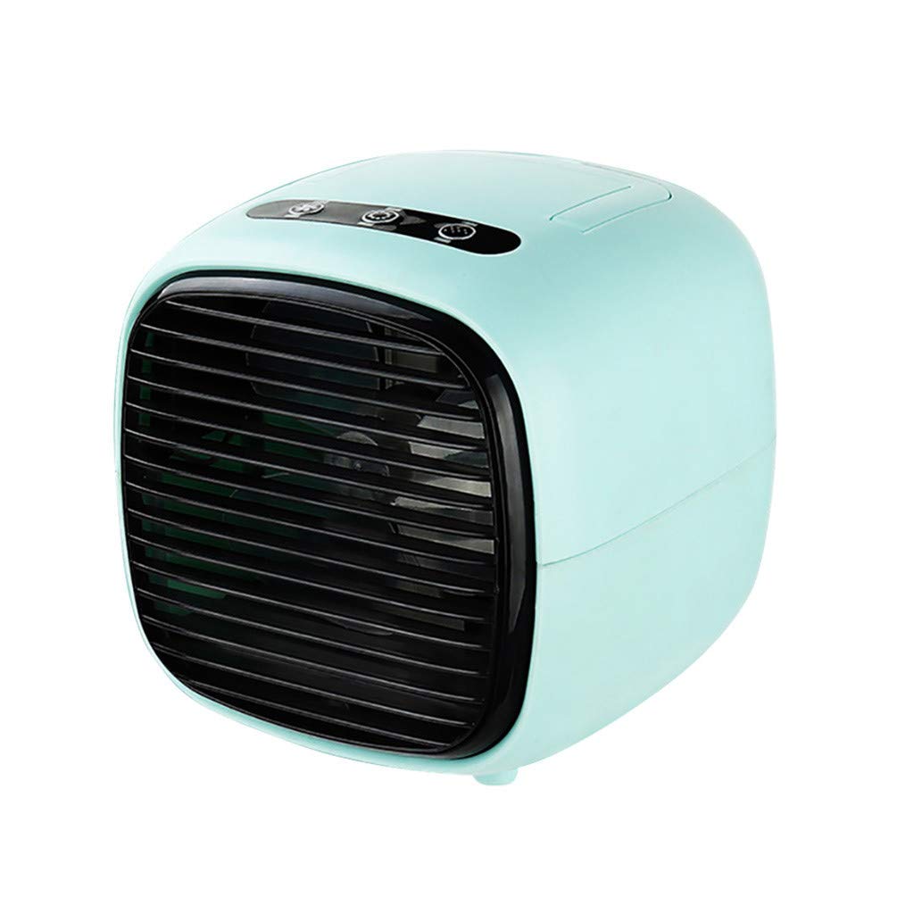 Portable USB Desktop Air Conditioner & Cooling Fan - Compact, Quiet for Office, Home, Camping | Stay Cool Anywhere with Personal AC Cooling System