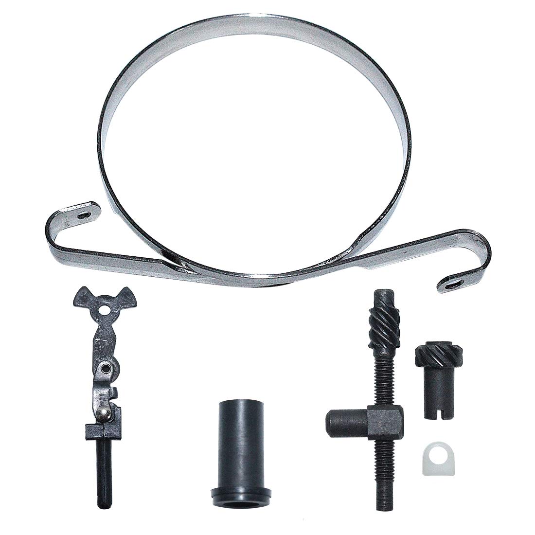 Husqvarna 445 450 Chainsaw Chain Brake Band Adjuster & Knee Joint Bushing Kit (Part# 575260403, 537043001) - Replacement Parts for Chainsaw Maintenance & Repair
