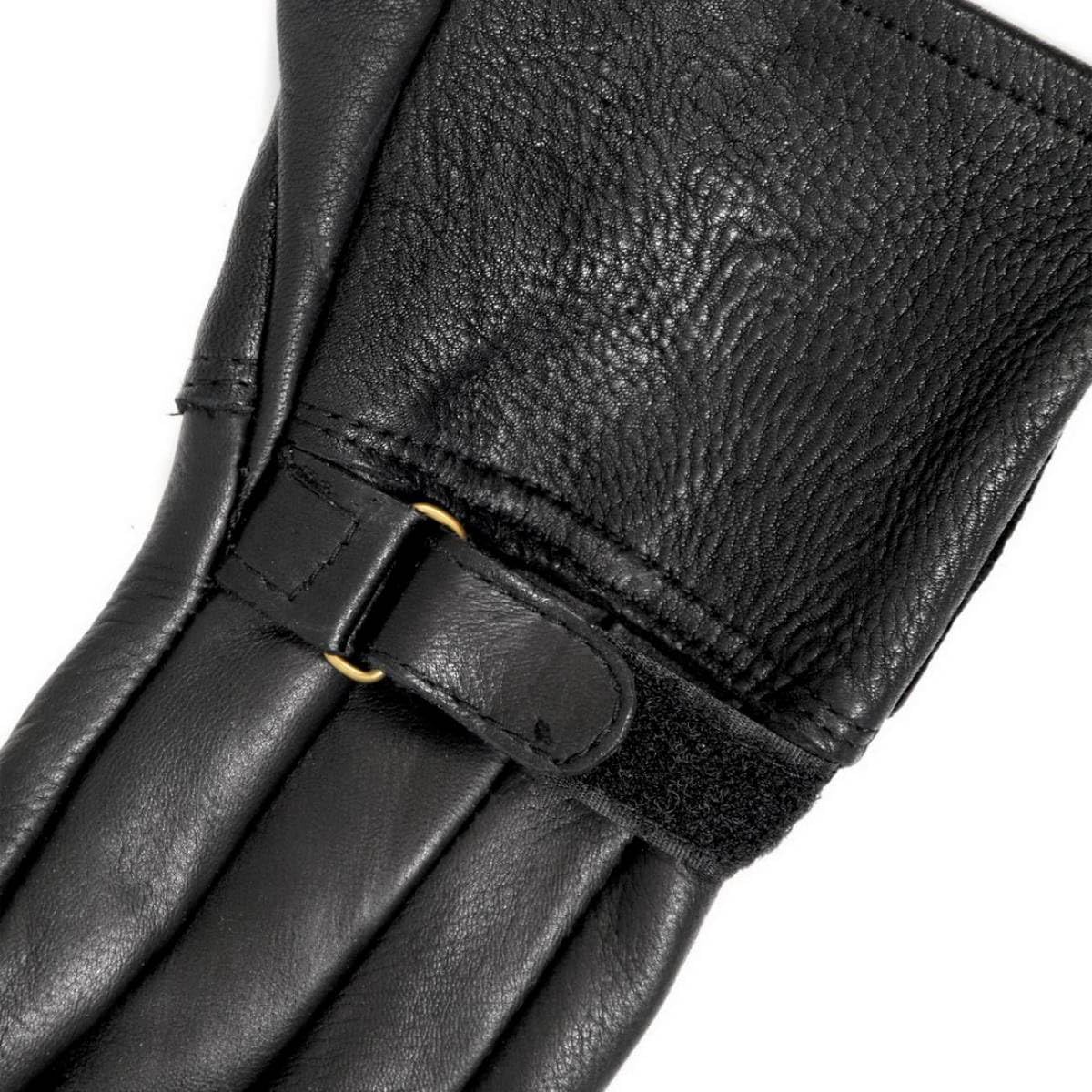 Premium Deerskin Gauntlet Gloves for Men & Women - Genuine Leather Motorcycle Riding Gloves - Durable Protection for Cold Weather & Outdoor Activities