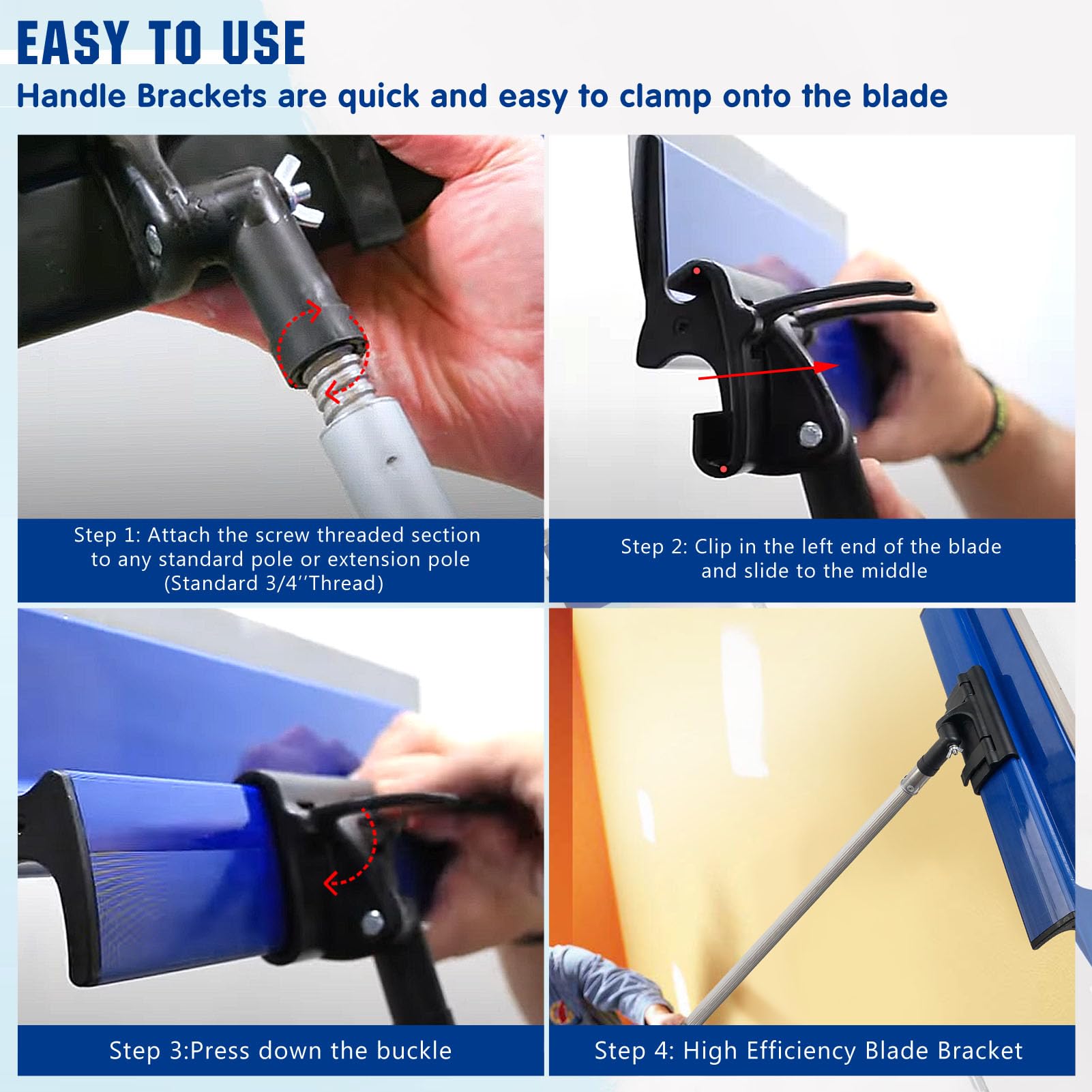 Premium 180° Adjustable Blade Handle Bracket Tool - Compatible with ProSkim Blade Drywall Tool | Perfect for Drywall Installation, Skimming & Plastering Projects