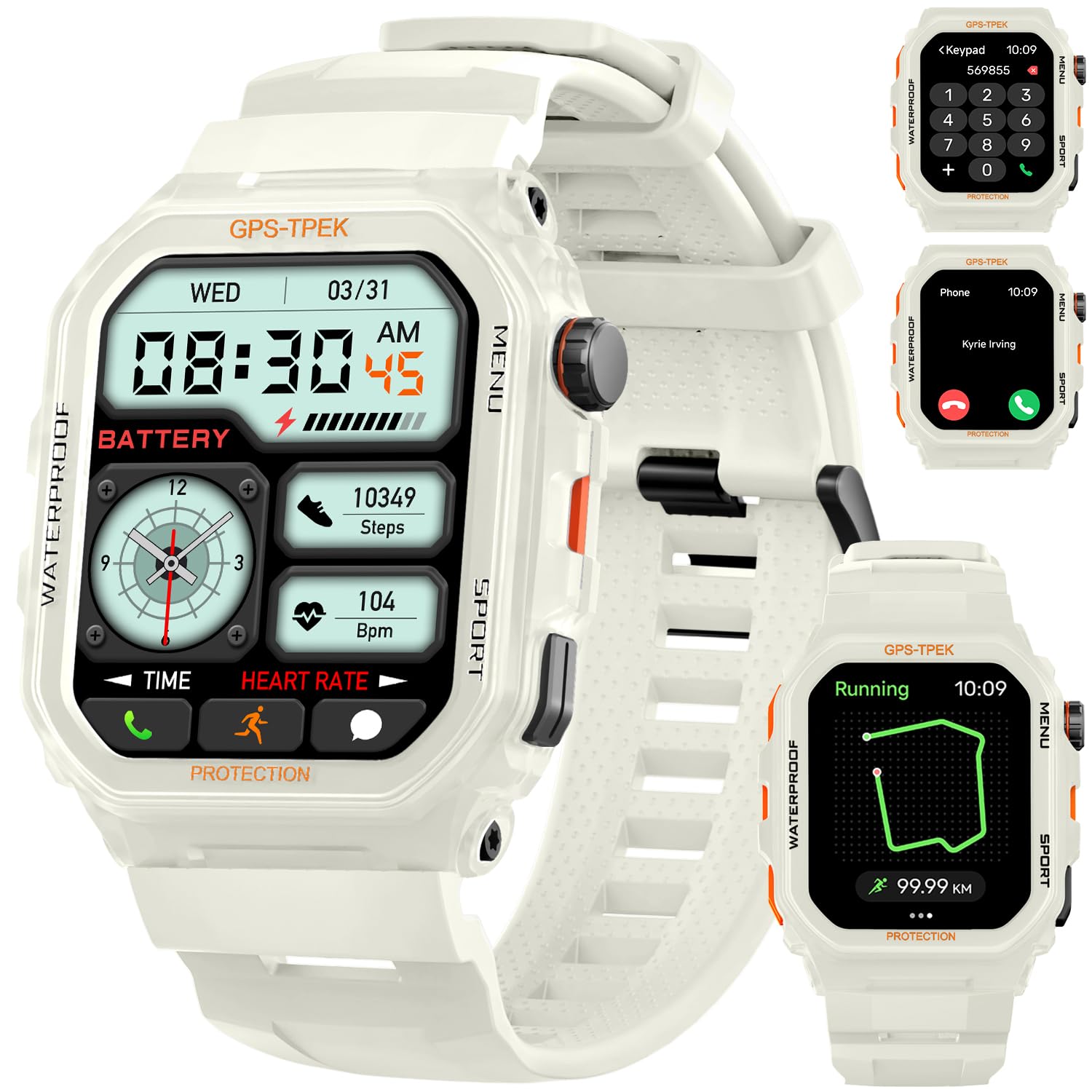 Military Smart Watch for Men - 1.75