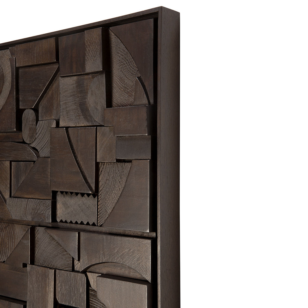 Ethnicraft Bricks Wall Art - Modern Brick Wall Decor for Living Room, Bedroom & Office - Handcrafted 3D Textured Wall Panels for Home & Commercial Spaces