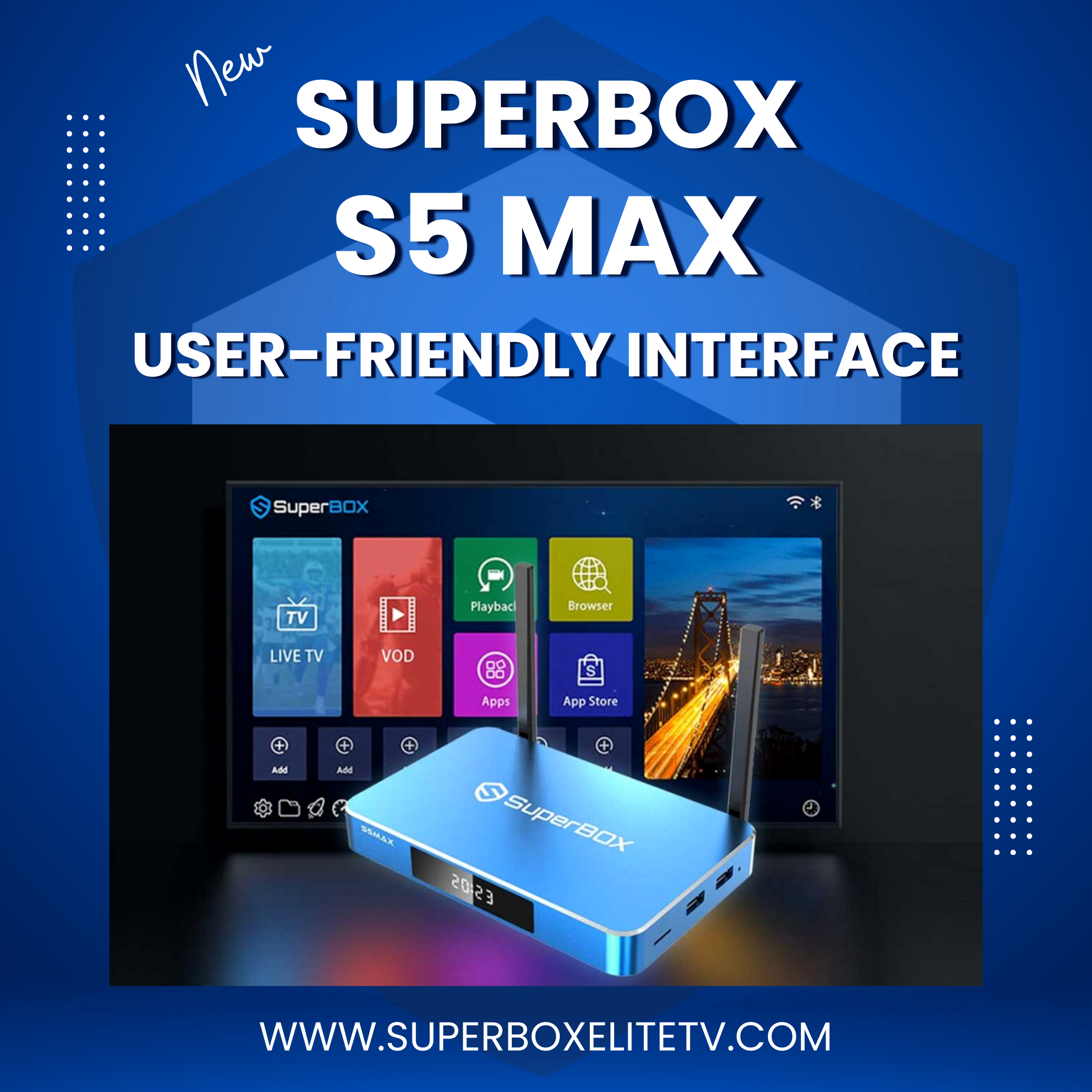 SuperBox S5 Max Streaming Media Player - 4K Ultra HD Smart TV Box with Android 10.0, WiFi, Bluetooth - Perfect for Home Theater, Netflix, Hulu, and Gaming Entertainment