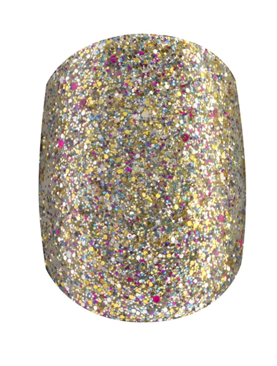 Glitter Nails with Adhesive Tabs - Self Stick Nail Art Decals for Women - Perfect for Parties, Weddings & Special Occasions