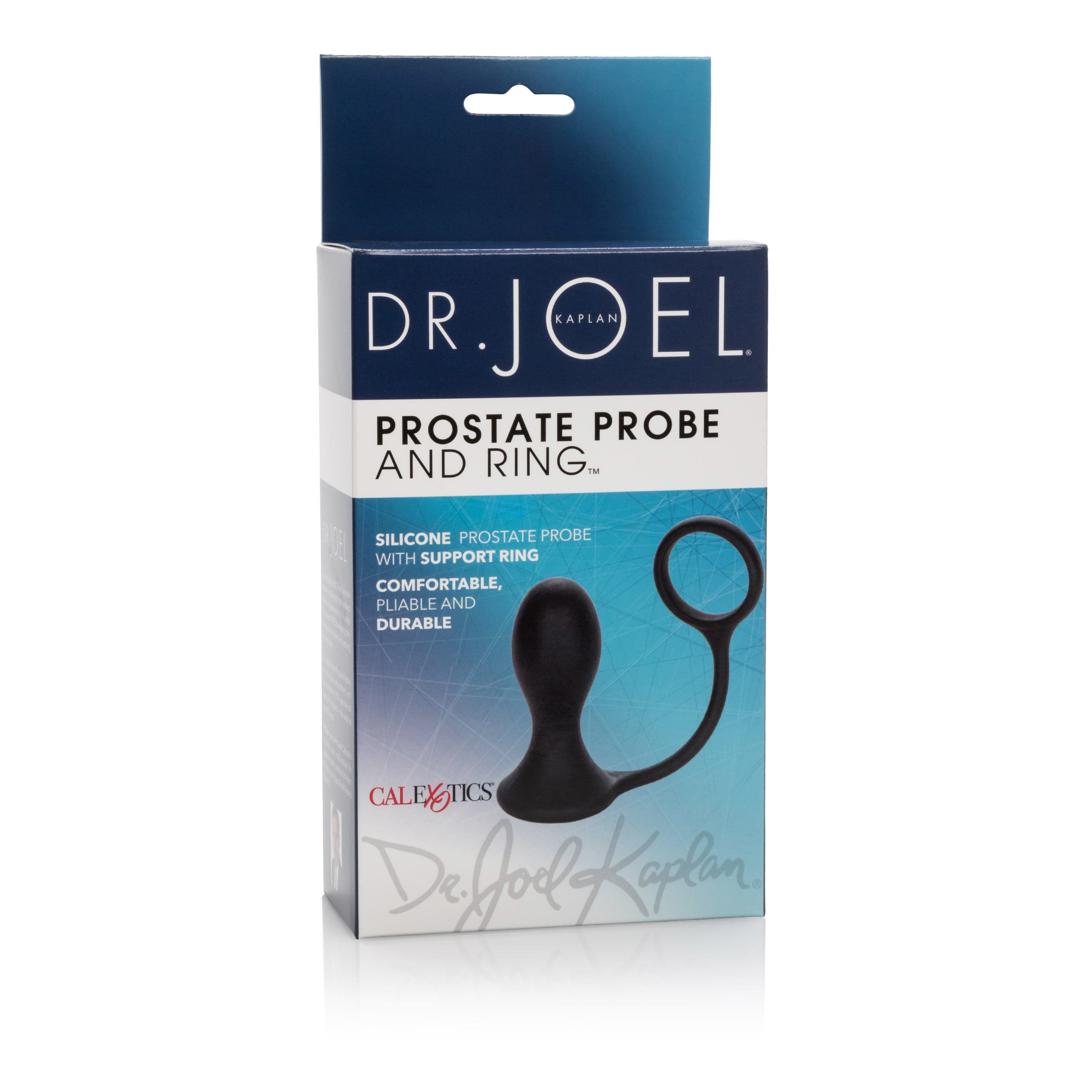 Premium Silicone Prostate Massager with Support Ring - Flexible, Durable & Body-Safe - Perfect for Men's Health & Wellness, Sensual Pleasure & Prostate Therapy