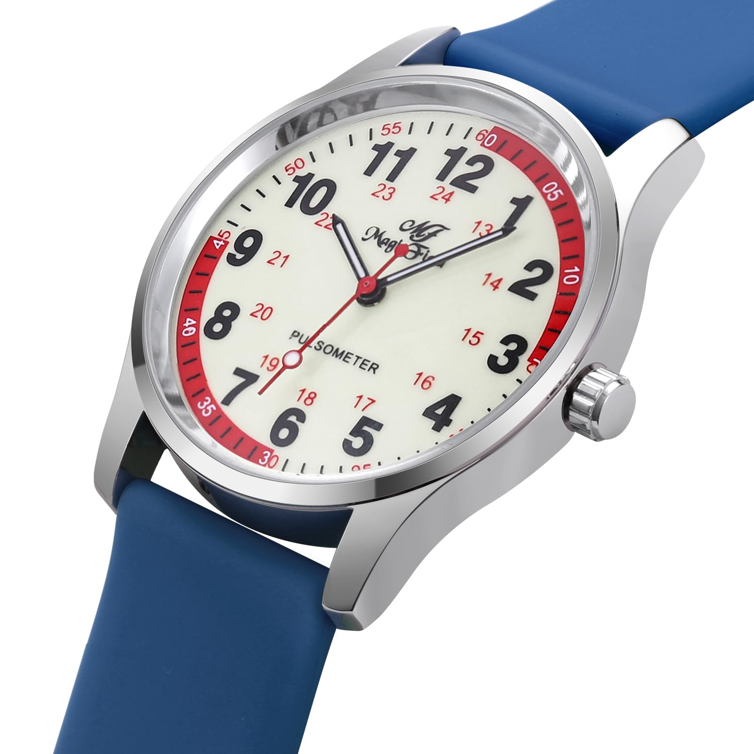 SIBOSUN Nurse Watch - Easy to Read Analog Quartz Wristwatch with Luminous Hands, Waterproof & Quick Release Silicone Strap for Medical Professionals, Students, Doctors | Perfect for Hospital Shifts, Clinical Rotations & Night Duty
