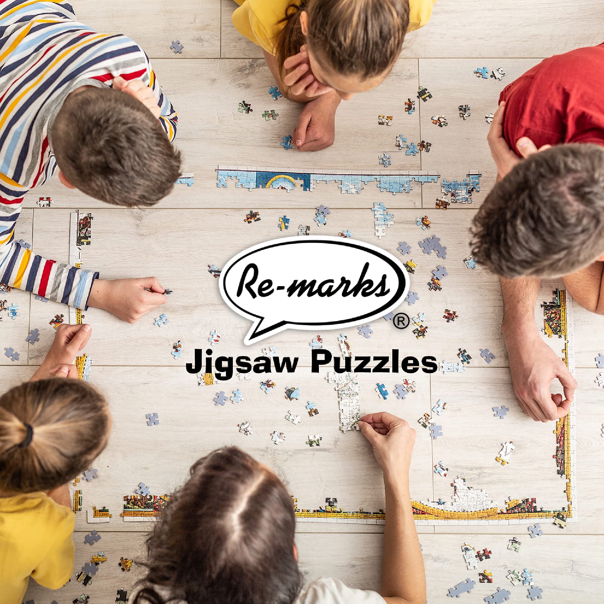 Re-Marks Periodic Table 1000-Piece Jigsaw Puzzle - Educational Science Puzzle for Adults & Kids - Perfect for Classroom Learning, Family Game Night & STEM Activities