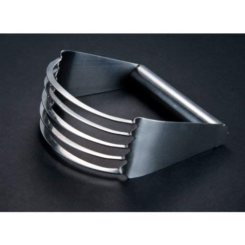 Winco 5-Blade Stainless Steel Pastry Blender - Professional Dough Cutter for Baking Pies, Cookies & Pastries - Perfect for Home Bakers & Commercial Kitchens