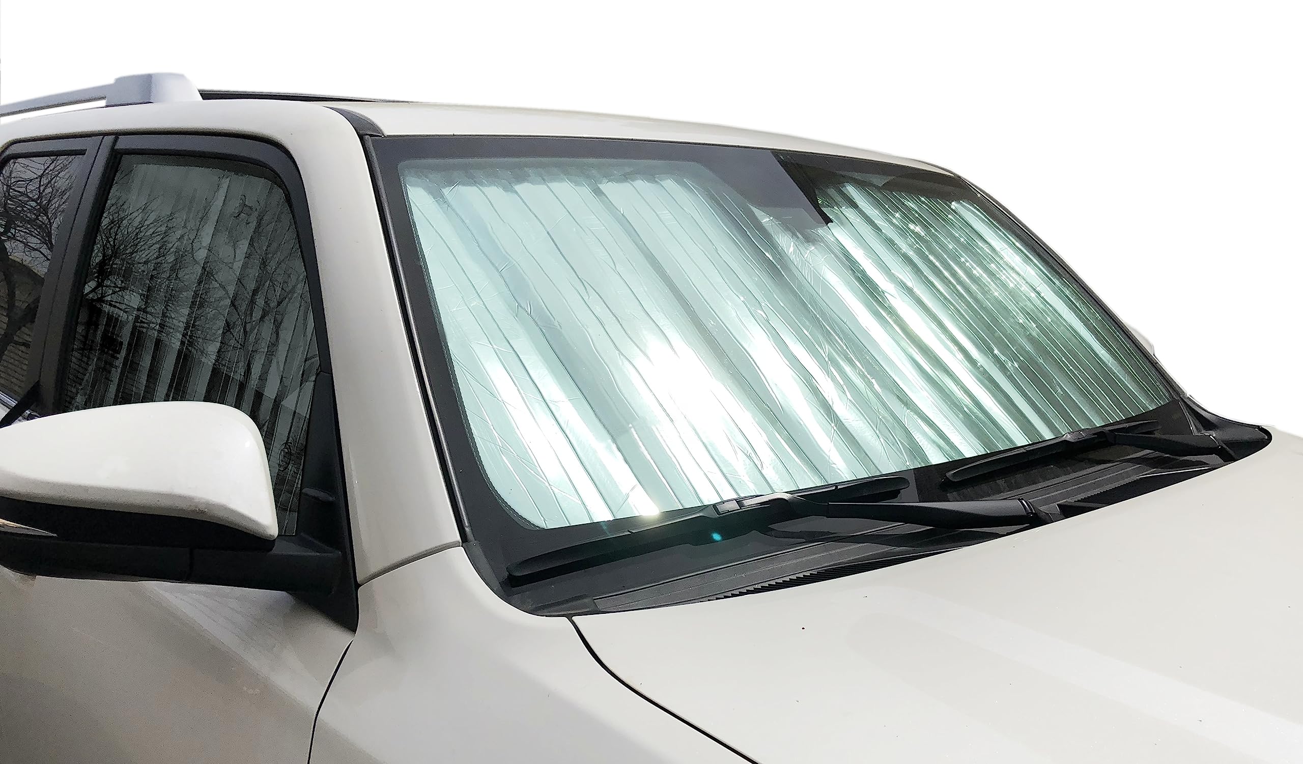 HeatShield - Custom Fit Windshield Sun Shade for Tesla Model X SUV (2016-2024) | UV Protection & Heat Reduction | Perfect for Summer Parking & Road Trips