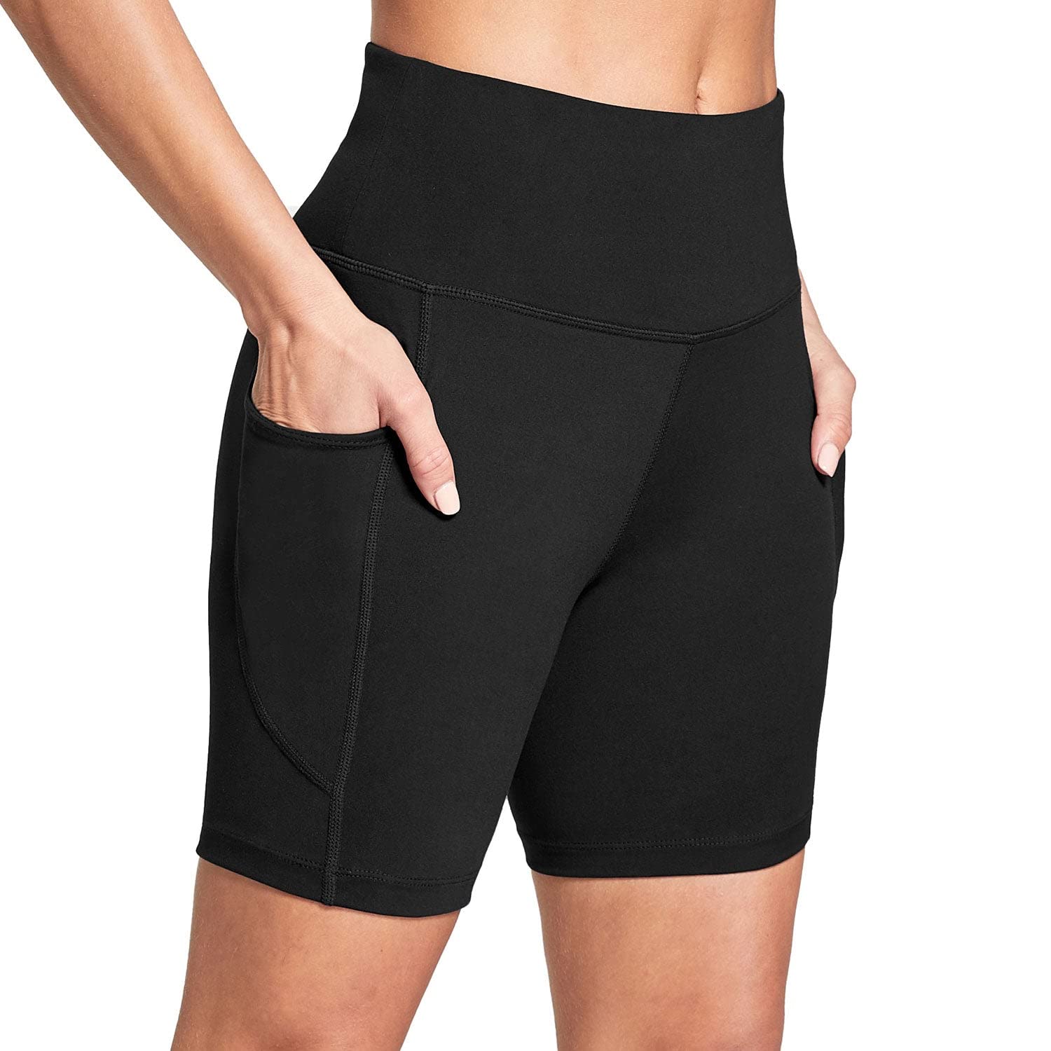 BALEAF Women's High Waisted Biker Shorts 6