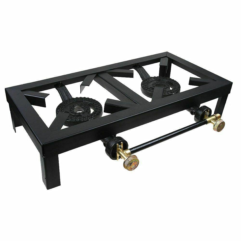 **BouboboP Portable Burner Stove - Outdoor Camping Cooker, BBQ Grill Stand with Regulator Hose - Perfect for Picnics, Backyard Grilling & Tailgating**