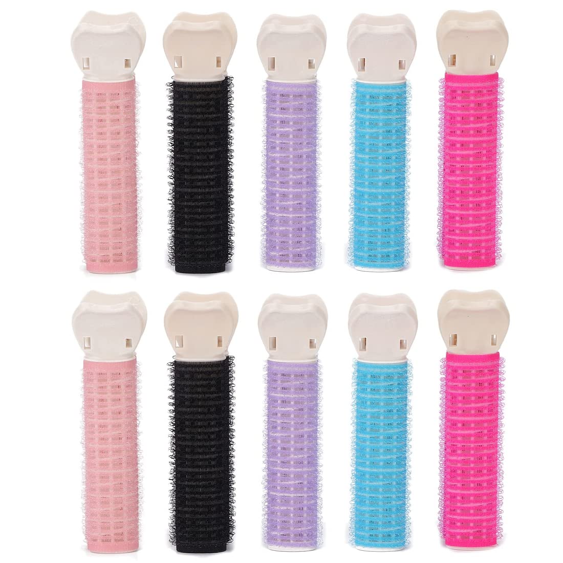 Osceola Self-Grip Root Volume Hair Curler Clips - 2 Pack Multi-Size Curling Perm Sticks for Fluffy Wavy Hairstyles | Perfect for Salon Styling, Home Use & Travel Accessories