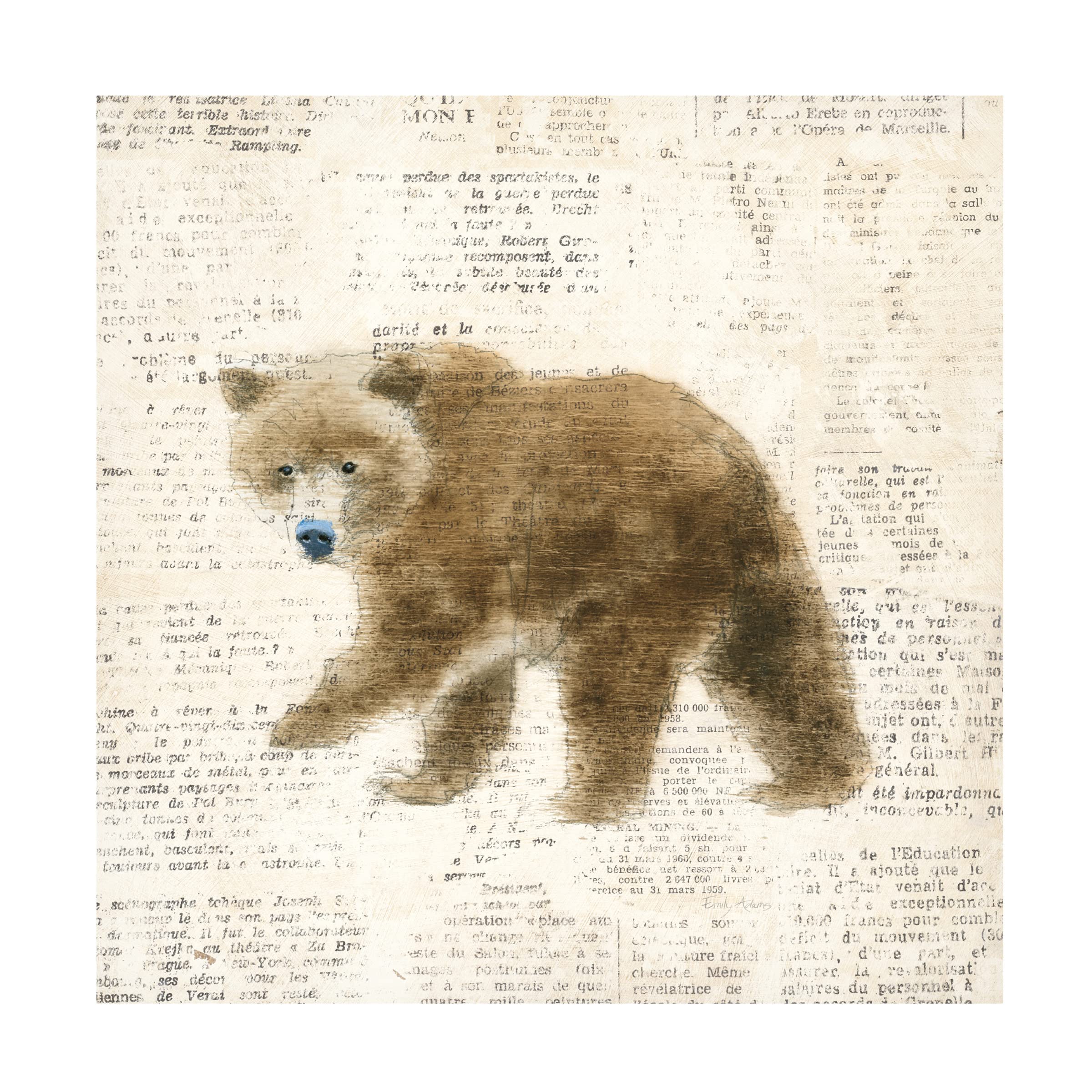 Emily Adams 'Into the Woods VI' Framed Canvas Art Print - Nature Landscape Wall Decor for Living Room, Bedroom & Office