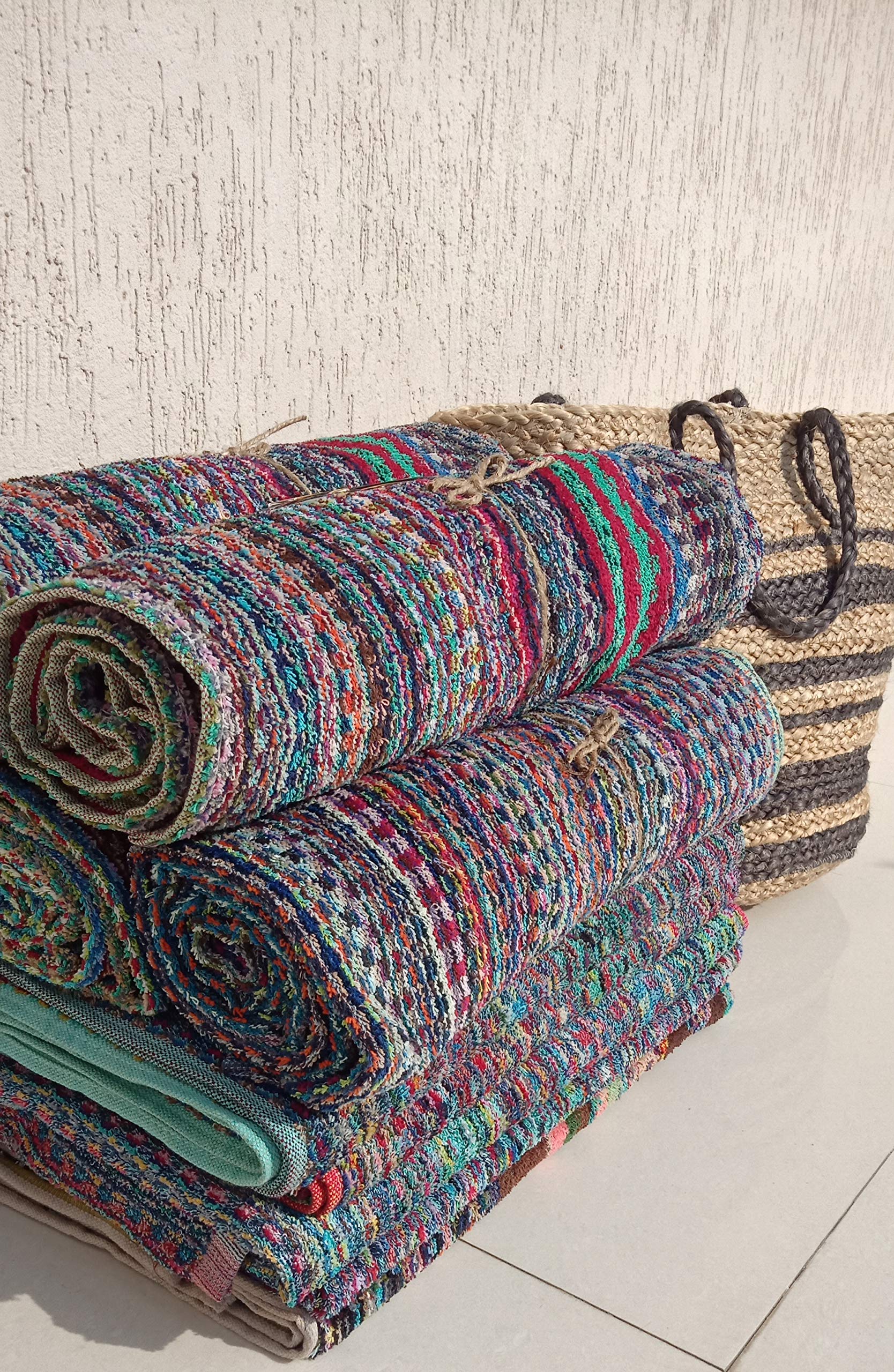 **Trade Star 100% Cotton Towels - Set of 4, Large, Soft & Highly Absorbent - Luxury Bath, Hand & Spa Towels for Hotel, Gym, Yoga & Home Use**