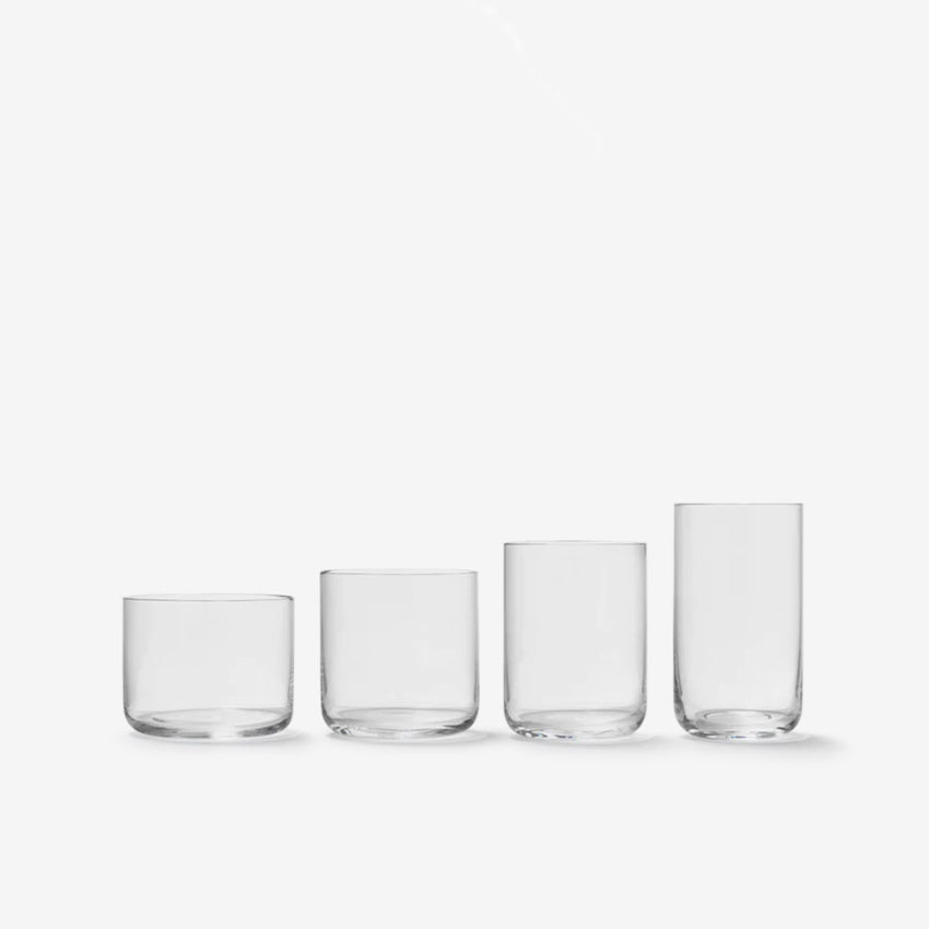Aarke Nesting Glasses Set - 4-Piece Stackable Drinking Glasses for Cocktails, Juice & Water | Perfect for Small Spaces, Barware & Kitchen Storage