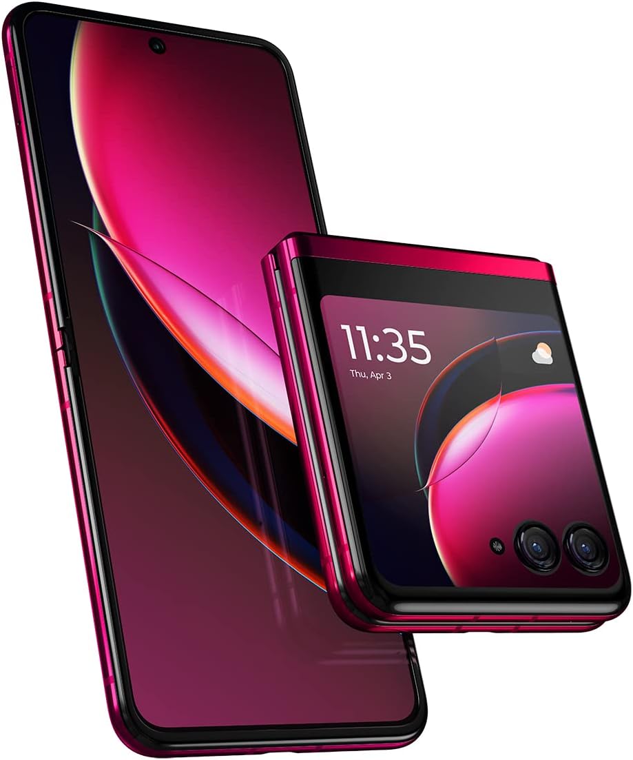 Unlocked Motorola razr+ 2024 5G Flip Smartphone - US Version | New Premium Foldable Phone for Business & Travel | Fast Charging & Long Battery Life