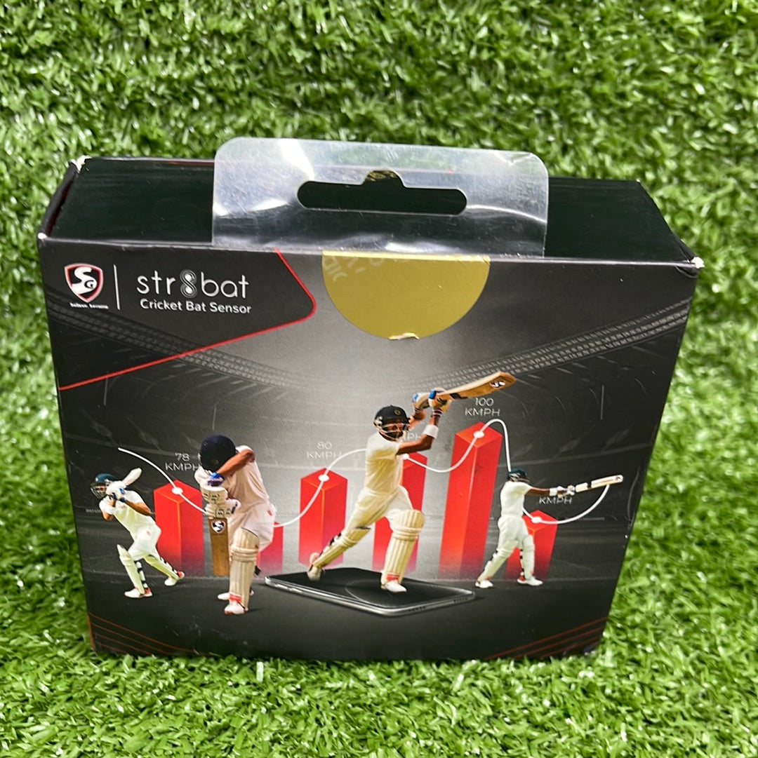 SG HP Flame English Willow Cricket Bat with SG Str8bat Sensor | Premium Cricket Equipment for Professional & Amateur Players | Perfect for Matches, Training & Practice Sessions