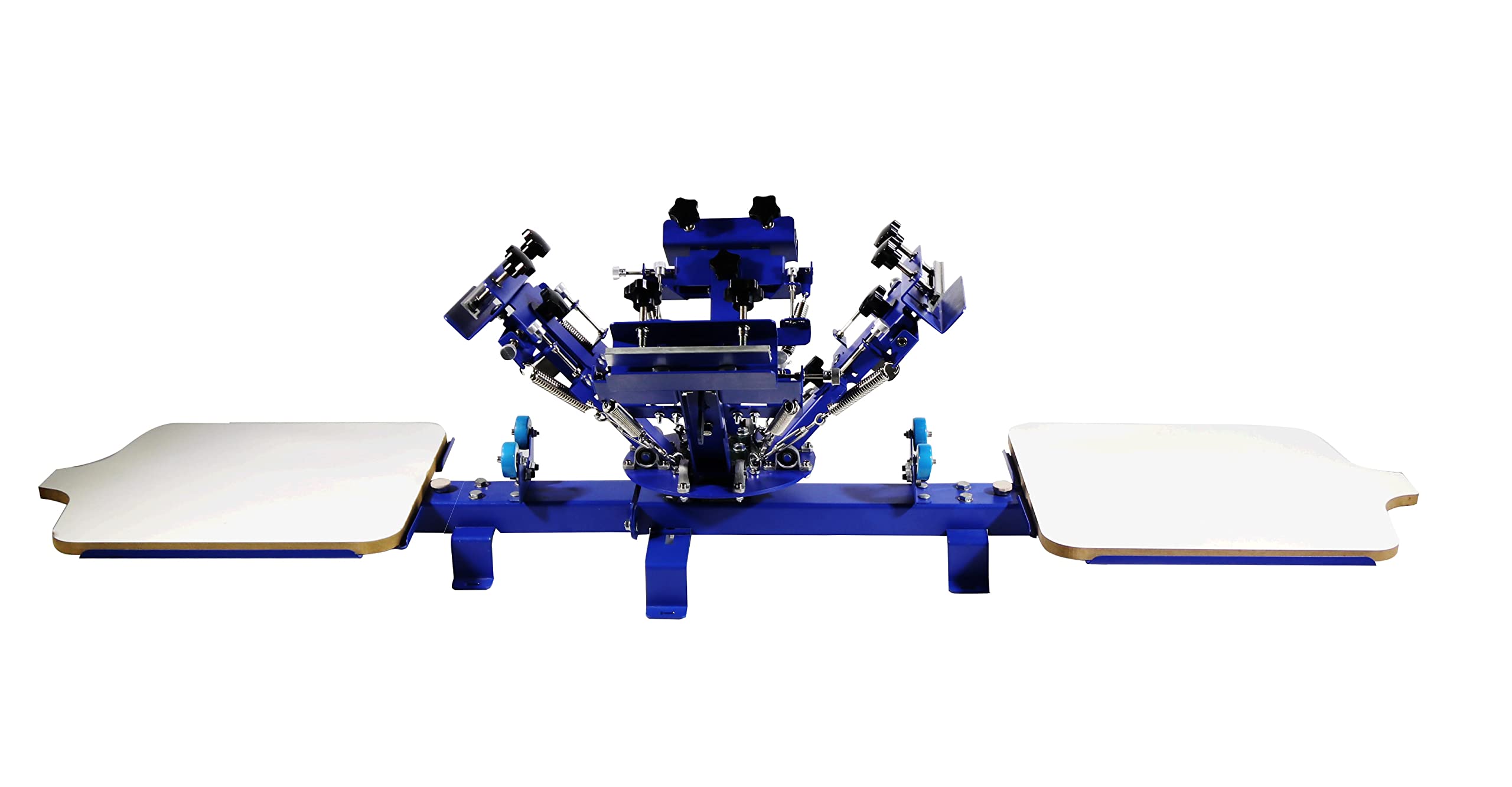 TECHTONGDA 4 Color 2 Station Silk Screen Printing Machine with Micro Adjustment - Professional Tabletop Screen Printer for T-Shirts, Circuit Boards & DIY Crafts | Perfect for Home Studios & Small Businesses