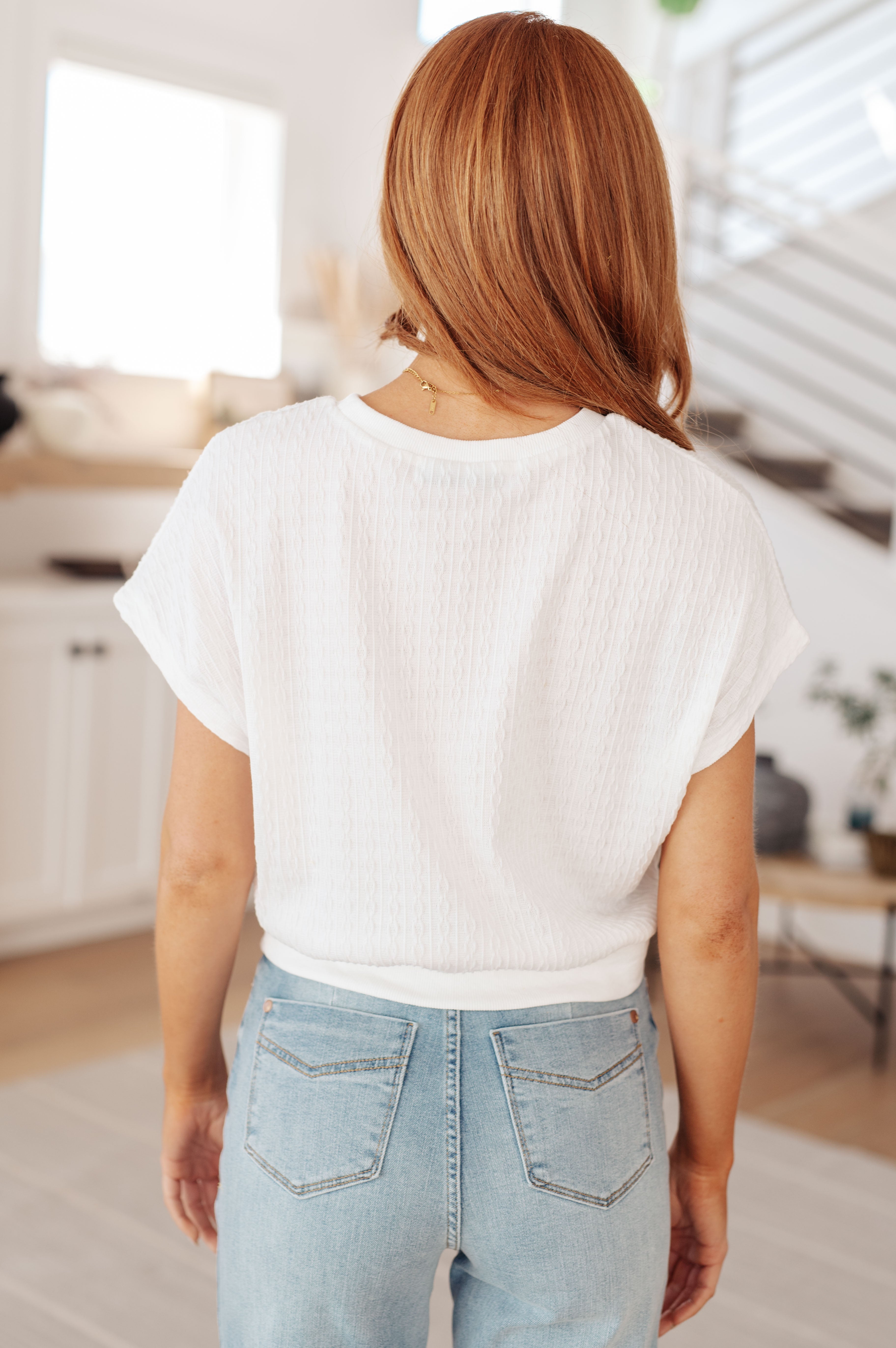 Clearly Classic Short Sleeve Women's T-Shirt in White | Soft Cotton Casual Tee for Everyday Wear, Work & Weekend Outfits
