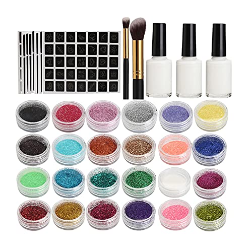 DIY Christmas Glitter Tattoo Kit - Temporary Body Art for Kids, Teens & Adults - 12ml Glitter Tattoo Set for Festivals, Parties & Games - Safe Bikini Hair Removal | Perfect for Halloween, Birthday Celebrations & Cosplay Events