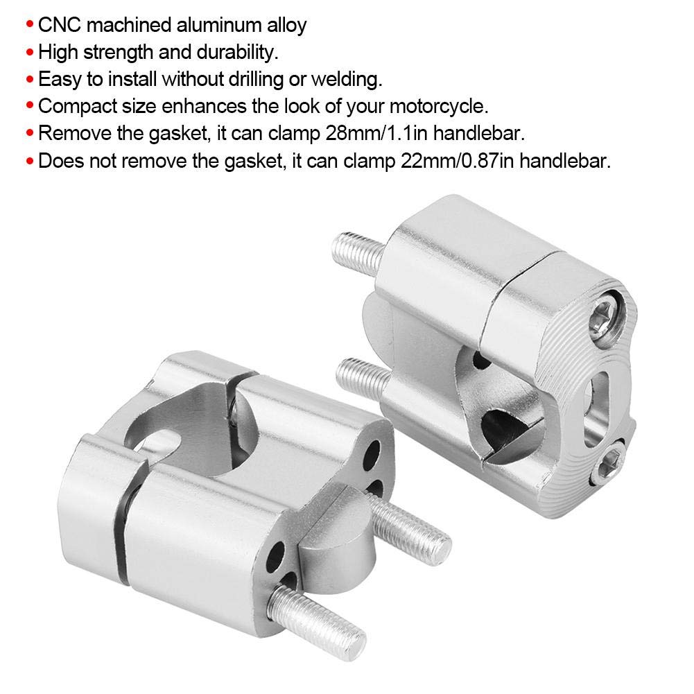 22mm/28mm Motorcycle Handlebar Riser - CNC Aluminum Alloy for Comfortable Riding