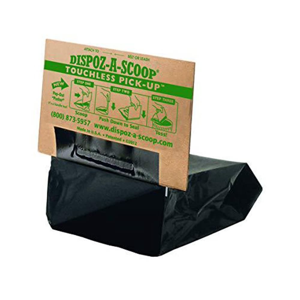 Dispoz-A-Scoop Dog Waste Bags 48 Pack - Biodegradable Poop Bags for Dogs with Dispenser & Handles - Perfect for Walking, Hiking, and Park Cleanup