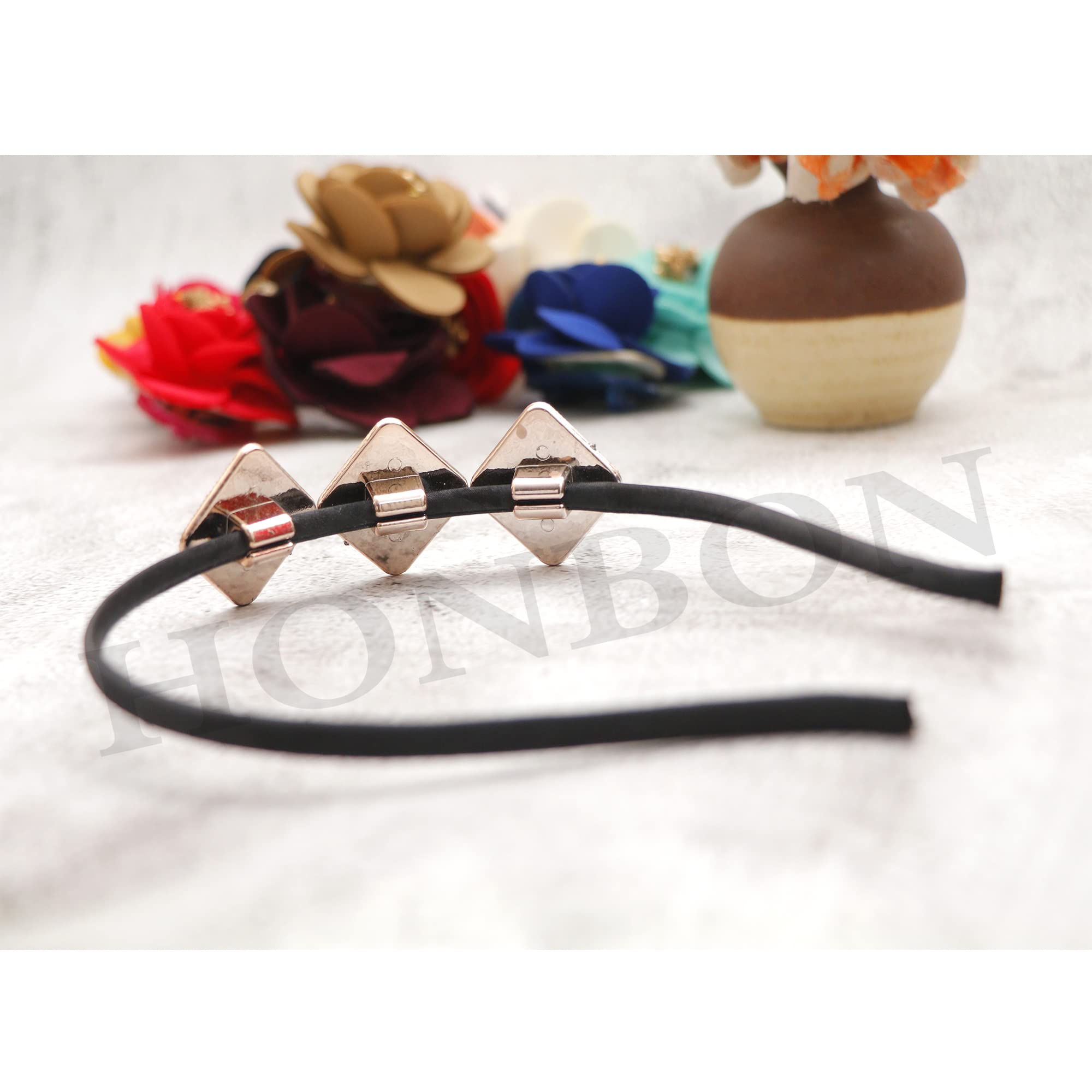 **Honbon Crystal Rhinestone Headbands – Shiny Beaded Hair Accessories for Women & Girls (2-Piece Set) – Perfect for Weddings, Bridesmaids, and Special Occasions**