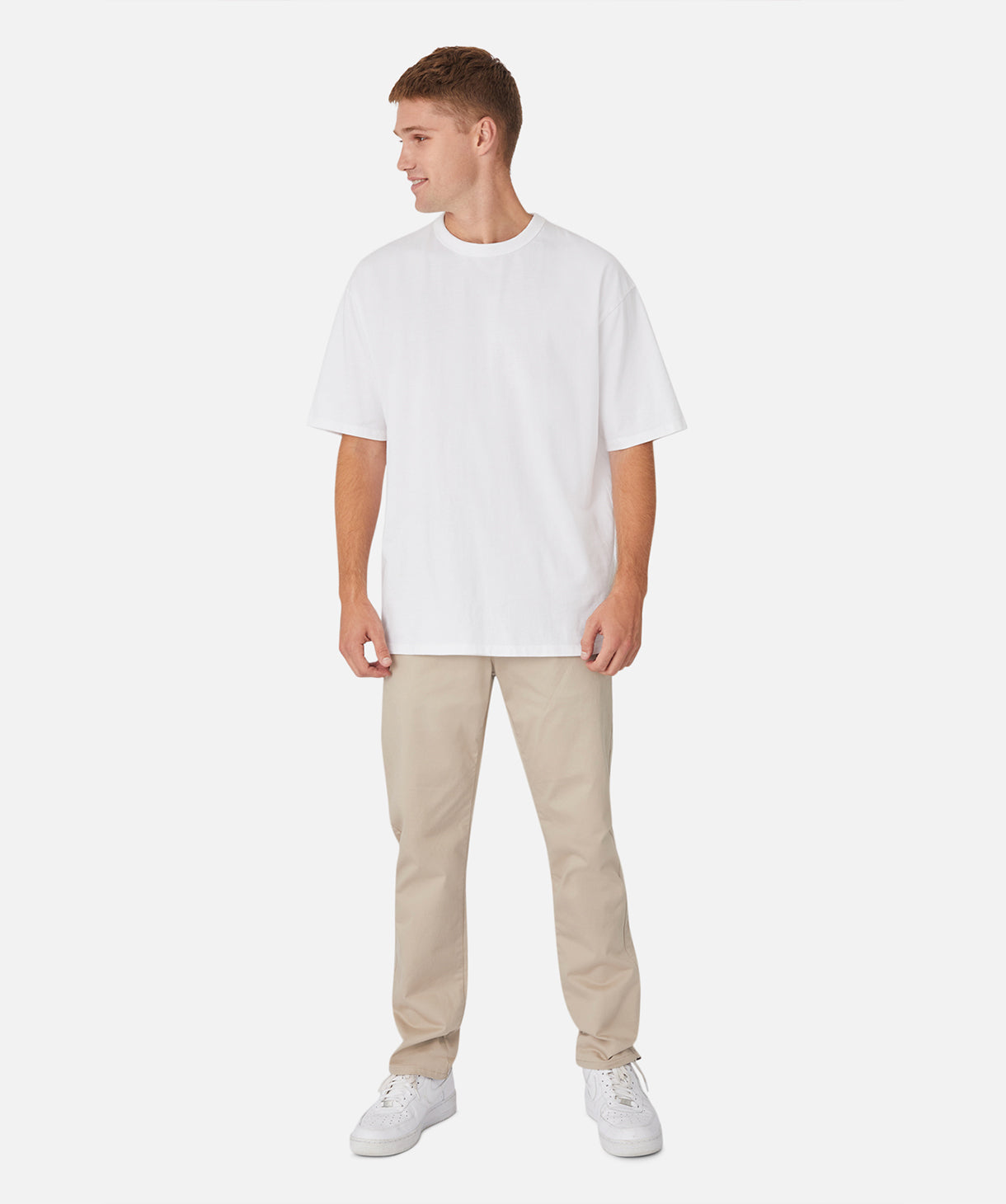 Men's Classic Cuban Chino Pants in Stone Color - Perfect for Casual Wear, Office & Travel