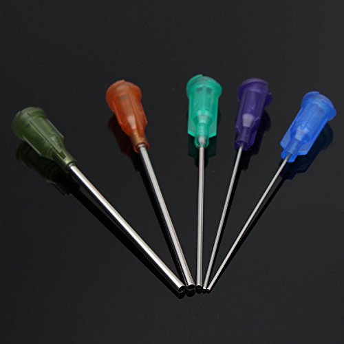 5Pcs 5Ml Blunt Tip Syringes with Sealed Press Tips - Perfect for Makeup, DIY Crafts, Oil Ink & Glue Application (Great for Tattoo Artists, Nail Art & Small Precision Tasks)