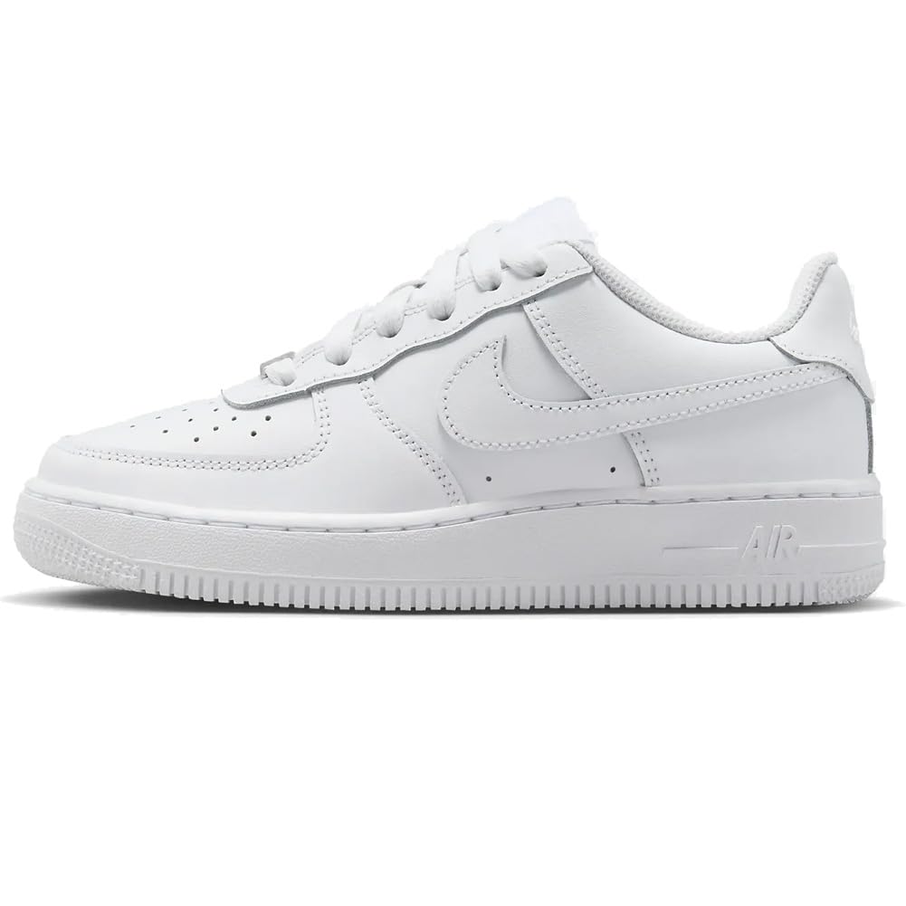 Nike Air Force 1 LE Big Kids' Sneakers - White (FV5951-111) Size 2 | Comfortable & Durable Basketball Shoes for Boys & Girls | Perfect for School, Sports & Casual Wear