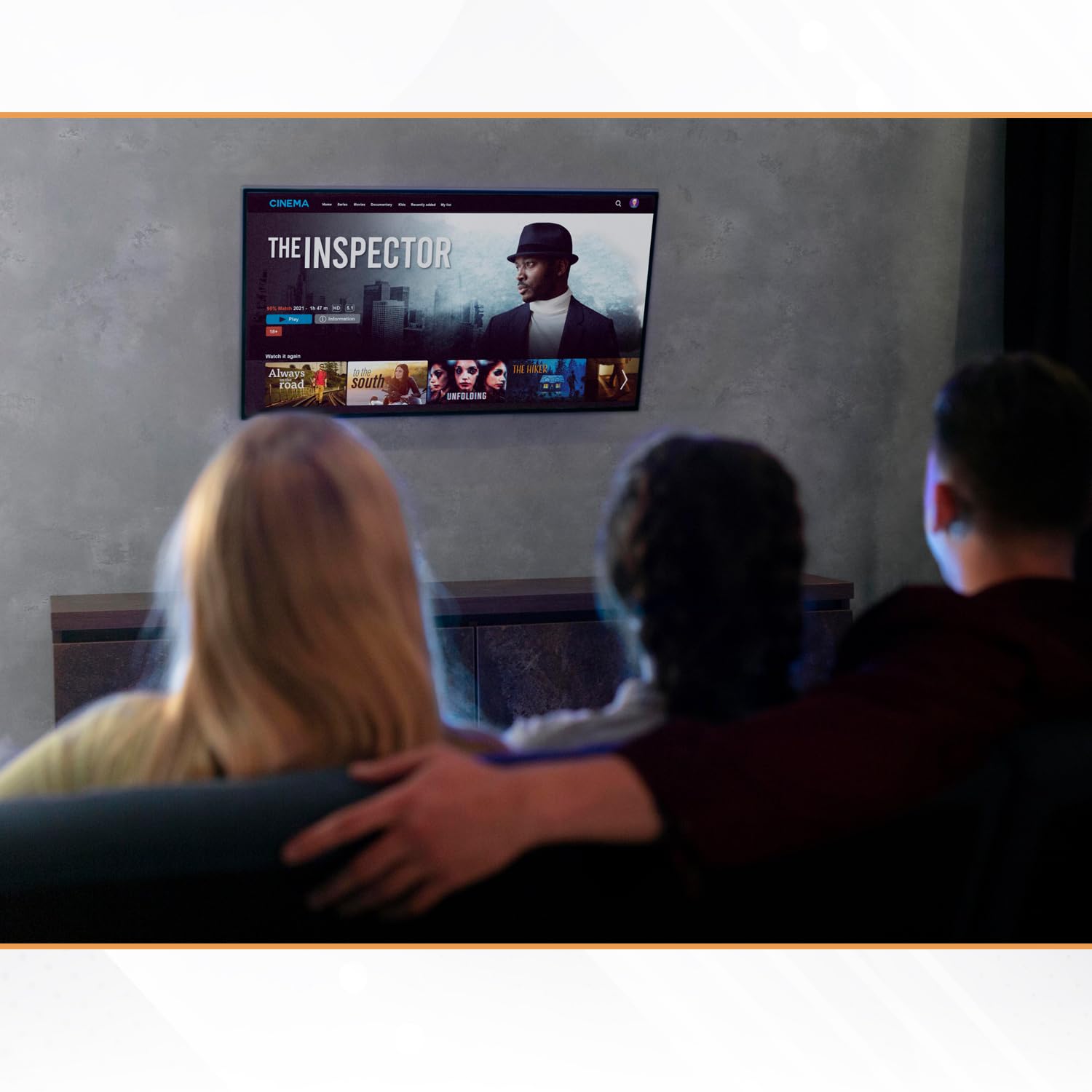 Ultra Slim Tilt TV Wall Mount Bracket for Samsung 65