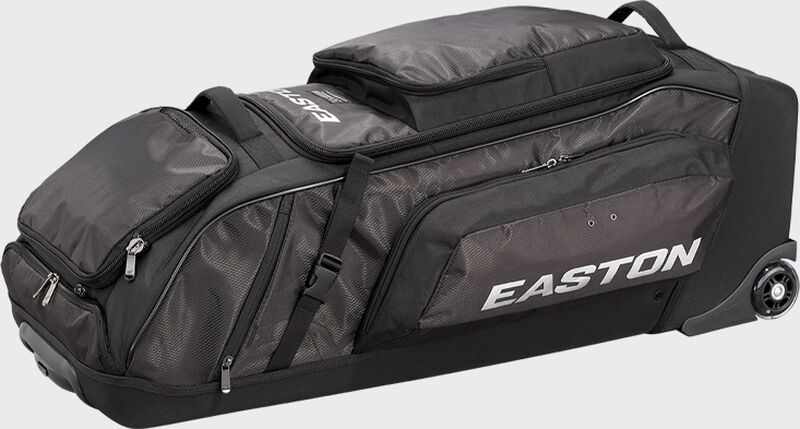 Easton Wheelhouse Pro Wheeled Bag - Black | Durable Rolling Baseball Equipment Bag for Travel & Games | Perfect for Baseball Players & Coaches