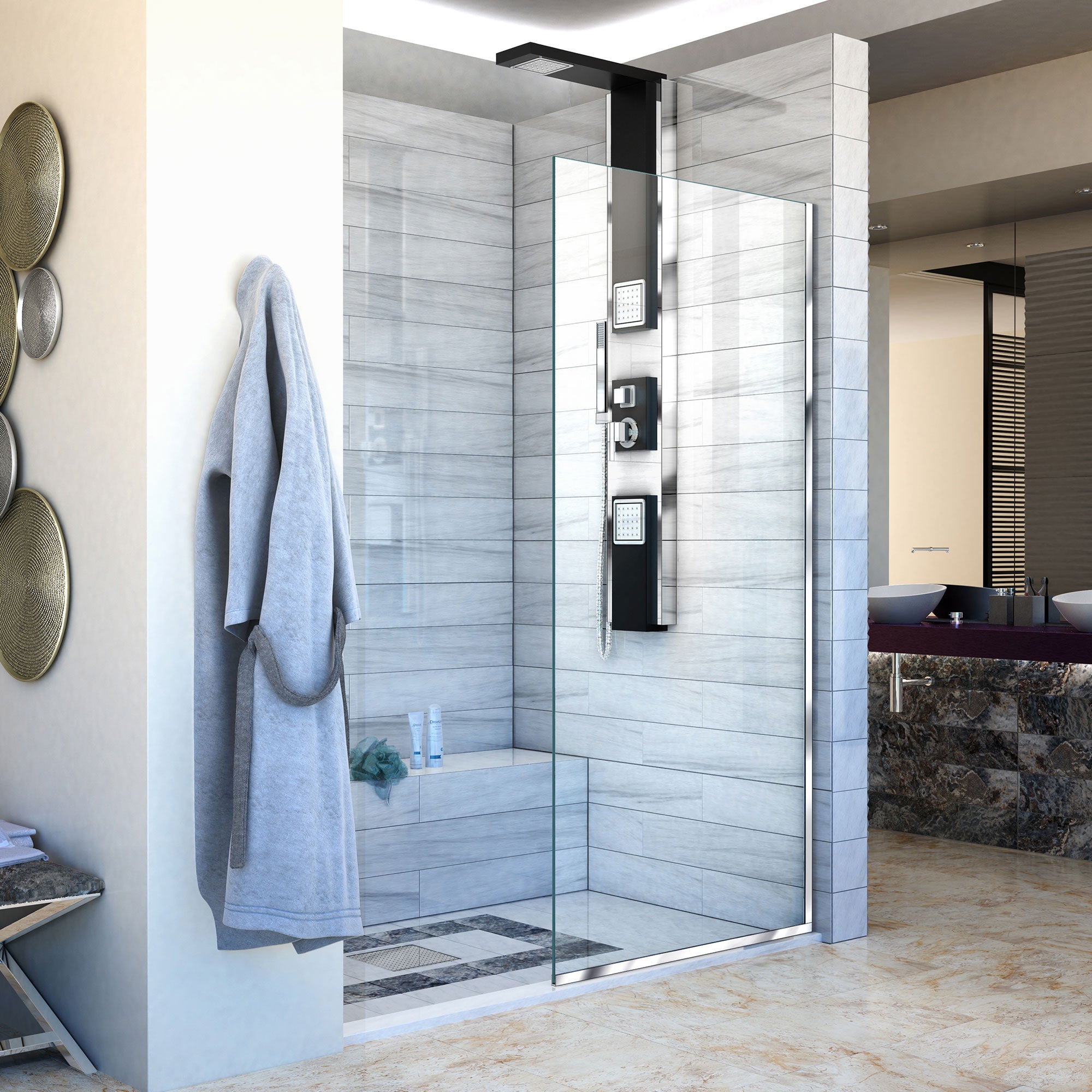 DreamLine Linea Frameless Shower Screen 34