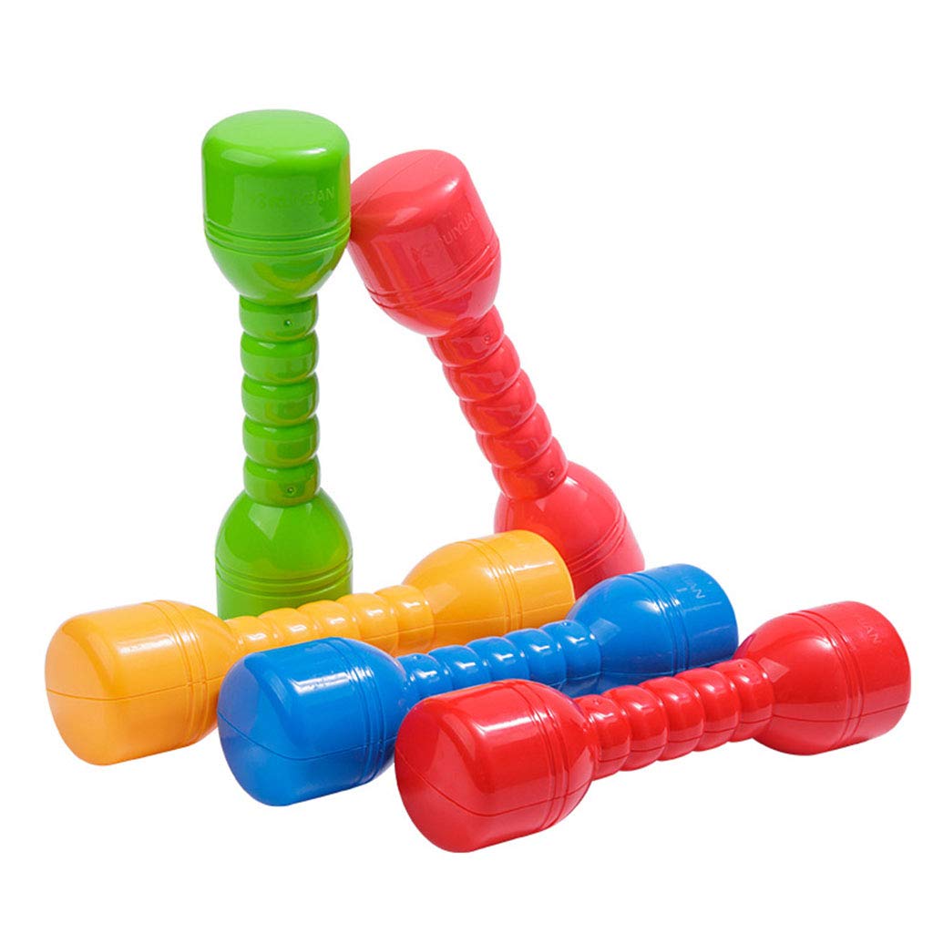 VNK 2-Piece Kids Dumbbell Set - Lightweight Plastic Exercise Weights for Children, Pink Home Gym Equipment - Perfect for Indoor Fitness, Strength Training & Playtime Activities