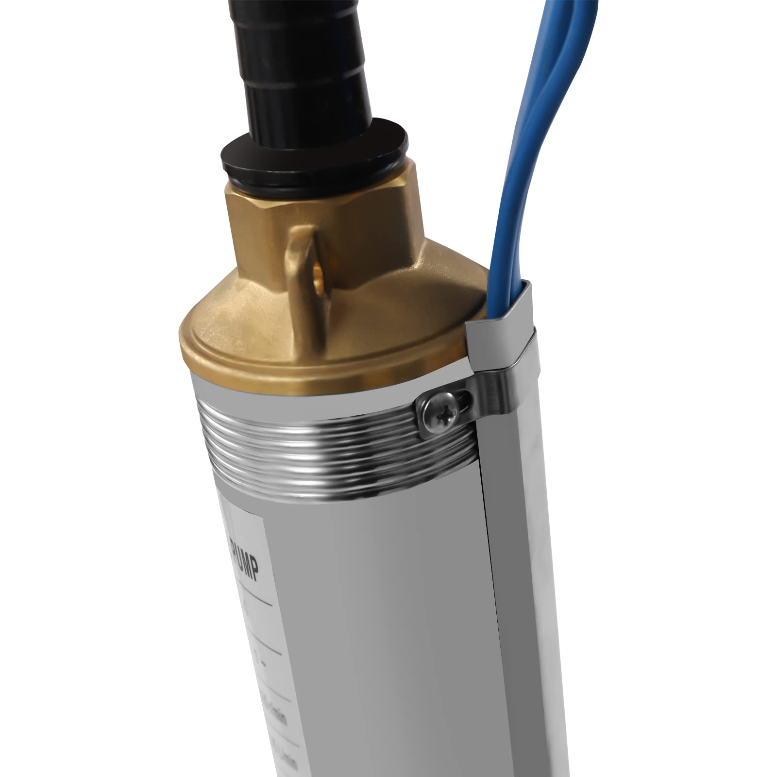**750W Deep Well Submersible Pump - 110V DC, 16 GPM Flow, 380ft Lift - High-Efficiency Water Pump for Farm, Ranch, Irrigation & Borehole Use - Ideal for Agriculture, Livestock & Residential Water Supply**